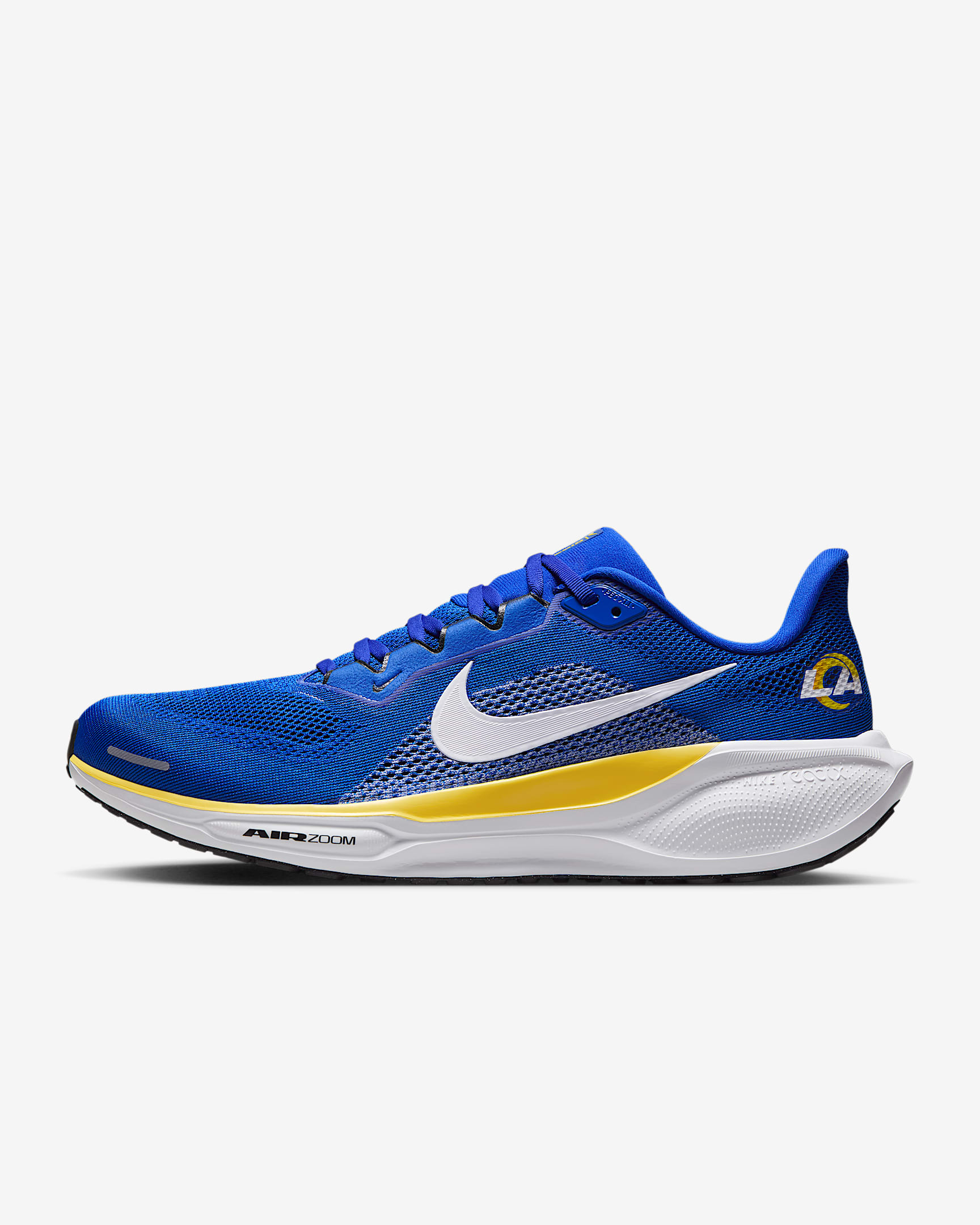 Los Angeles Rams Pegasus 41 Men's Nike NFL Road Running Shoes - Hyper Royal/Midwest Gold/Black