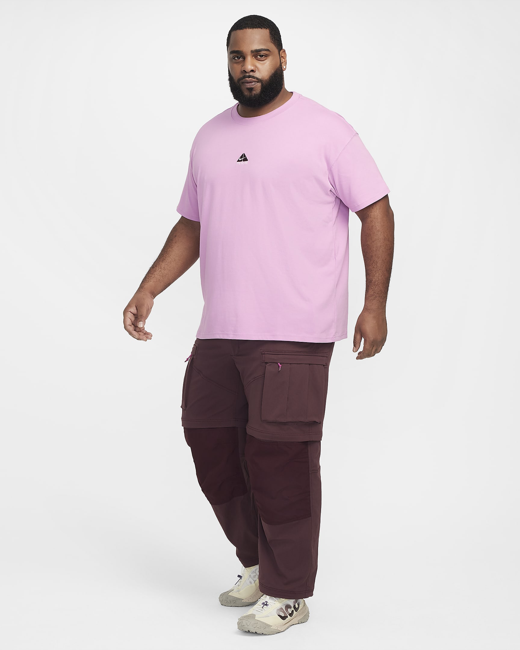 Pantaloni cargo Nike ACG "Smith Summit" - Uomo - Burgundy Crush/Nero/Laser Fuchsia/Summit White