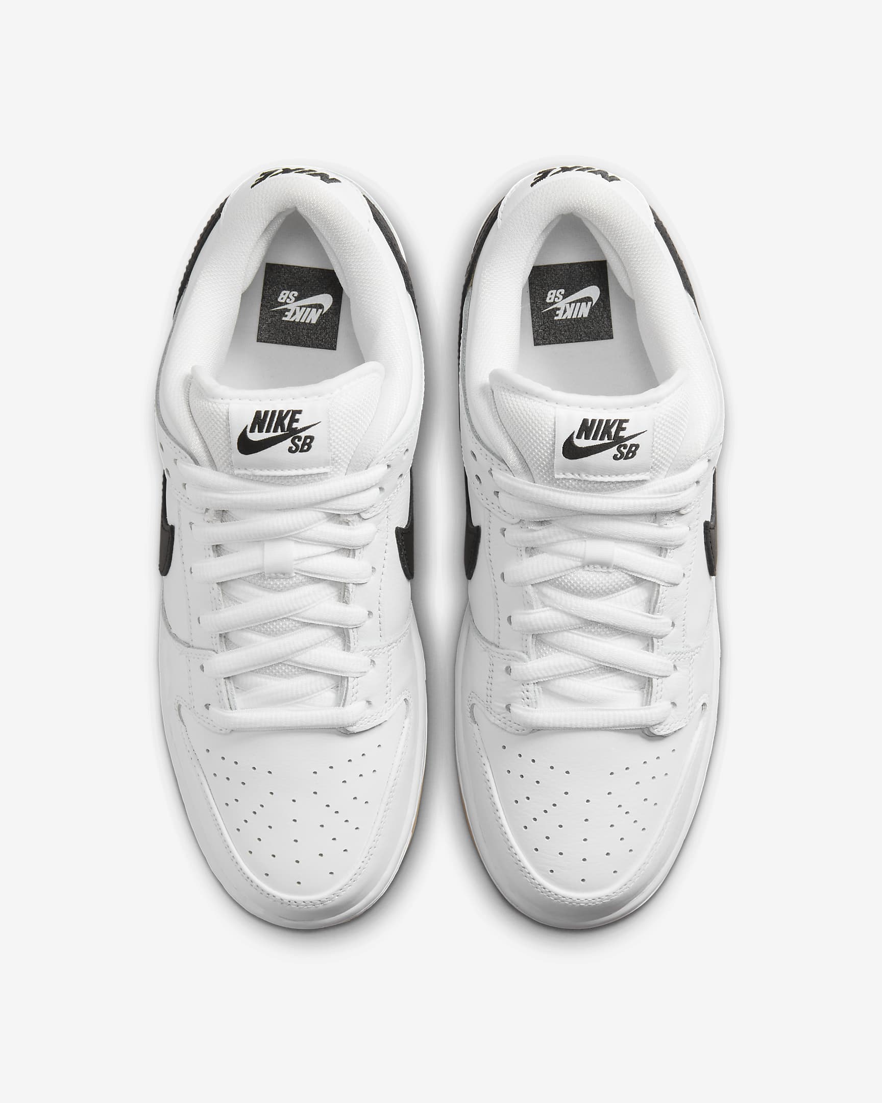 Calzado de skateboarding Nike SB Dunk Low Pro AA - Blanco/Blanco/Marrón claro goma/Negro