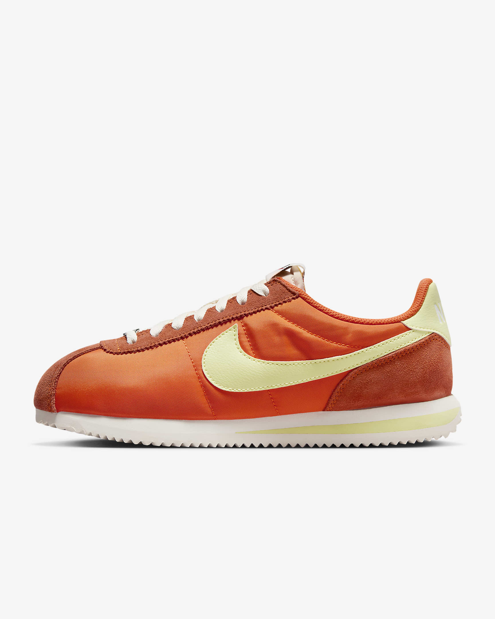 Nike Cortez Textile Women's Shoes - Safety Orange/Sail/Team Orange/Life Lime