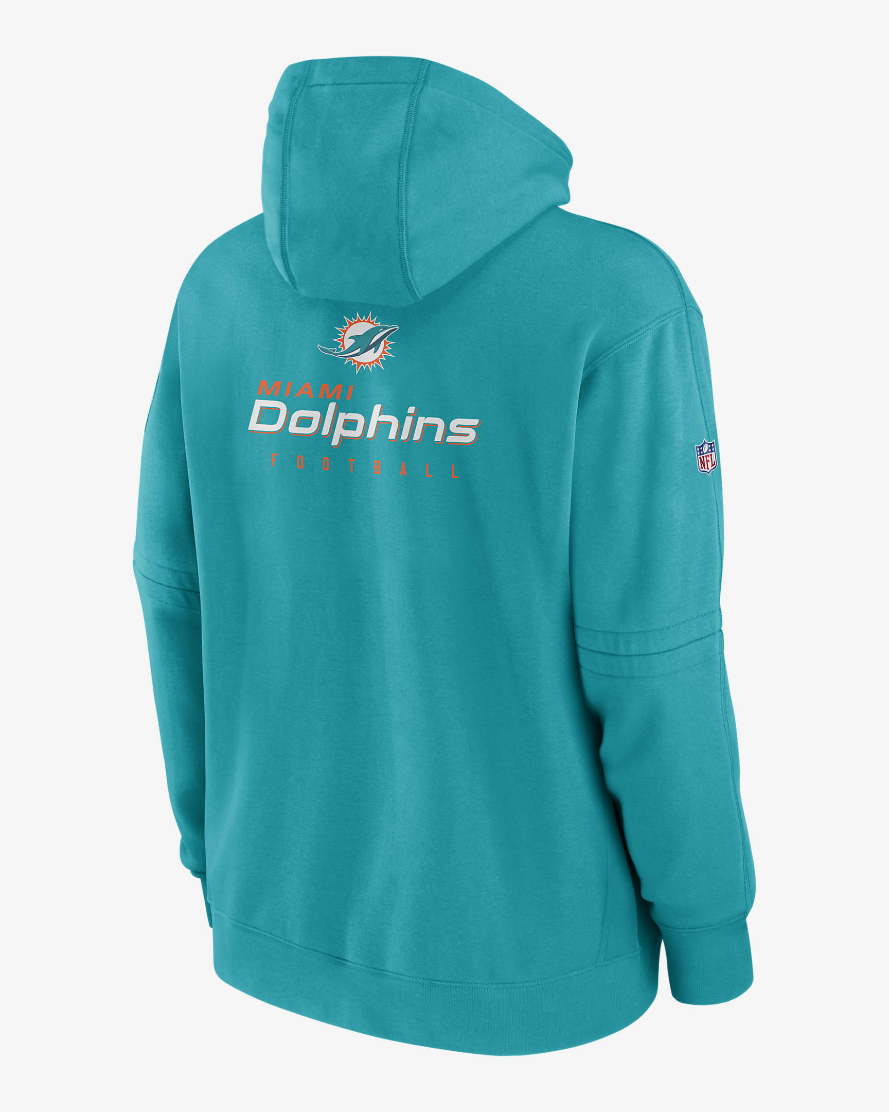 Sudadera con gorro sin cierre Nike de la NFL para hombre Miami Dolphins ...