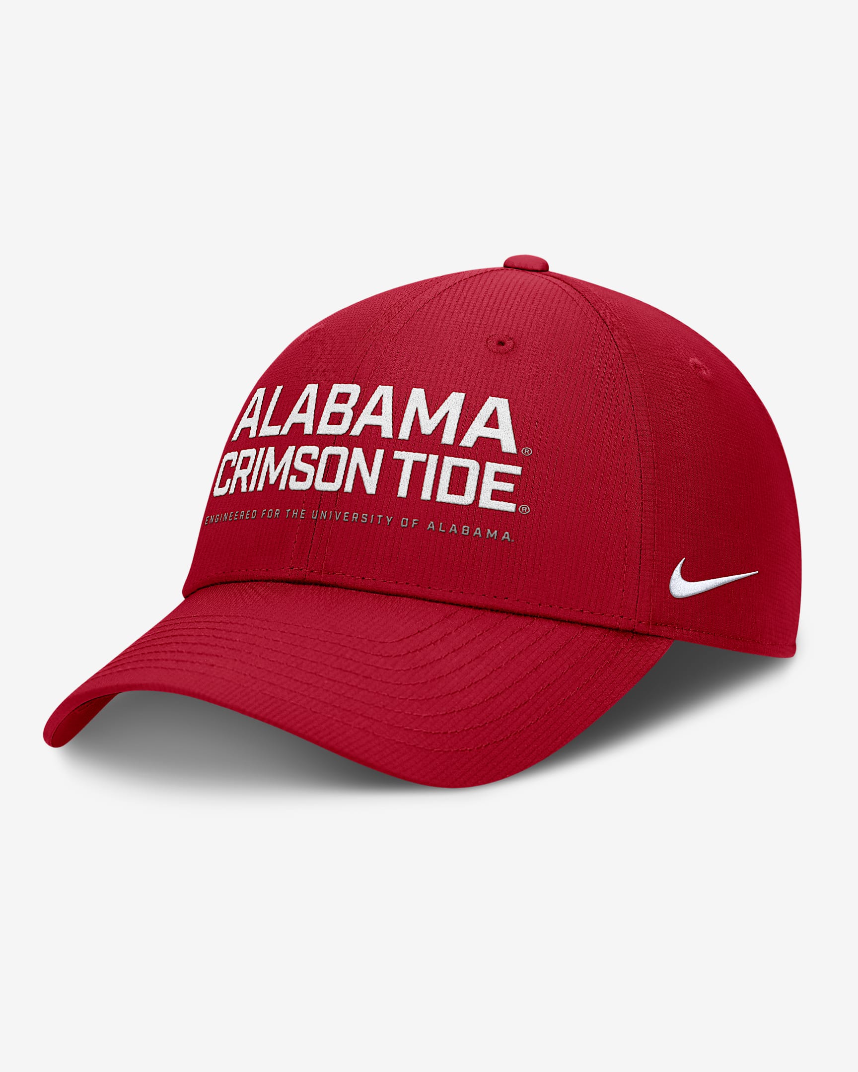 Gorra universitaria Nike Dri-FIT ajustable para hombre Alabama On-Field Club Gameday - Carmesí
