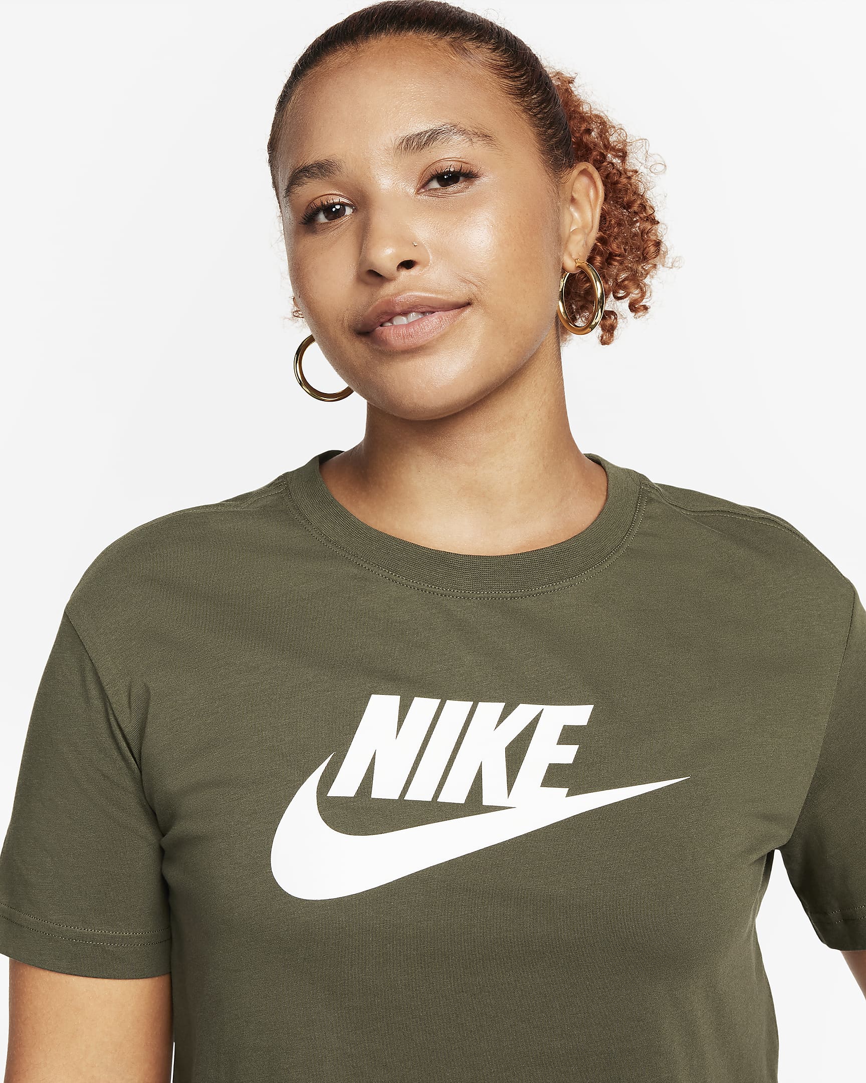 Nike Sportswear Essential Womens Cropped Logo T Shirt