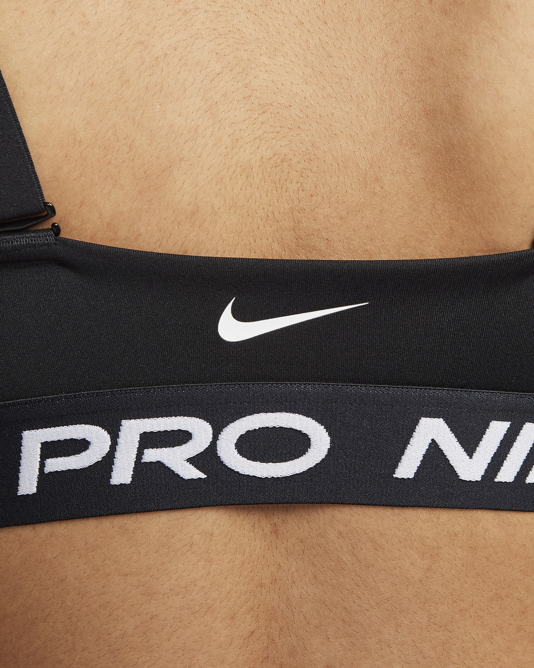 Bra imbottito a sostegno medio Nike Pro Indy Plunge – Donna - Nero/Bianco/Bianco