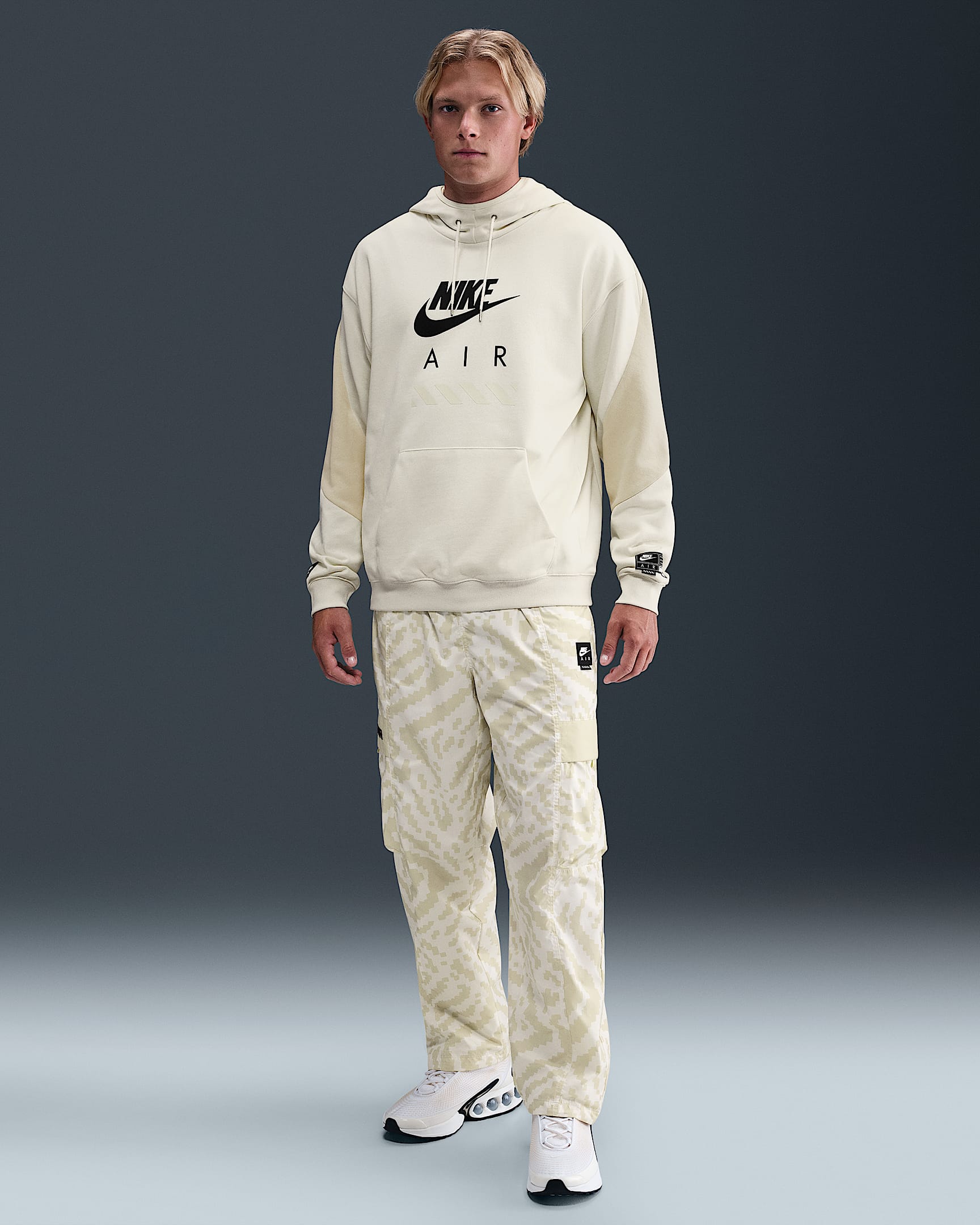 Nike Air Men's Woven Cargo Pants - Sail/Light Khaki/Black