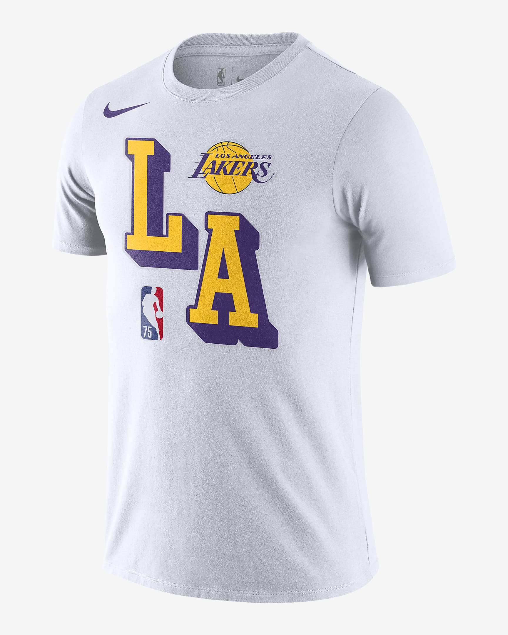 Los Angeles Lakers Men's Nike Dri-FIT NBA T-Shirt - White