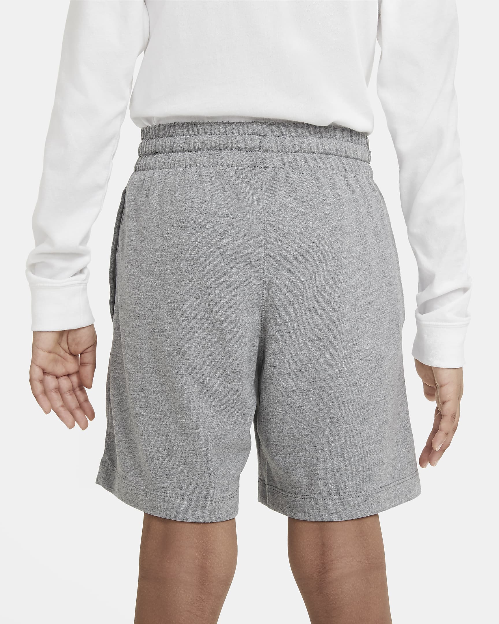 Nike Jersey Shorts für ältere Kinder (Jungen) - Carbon Heather/Schwarz/Schwarz