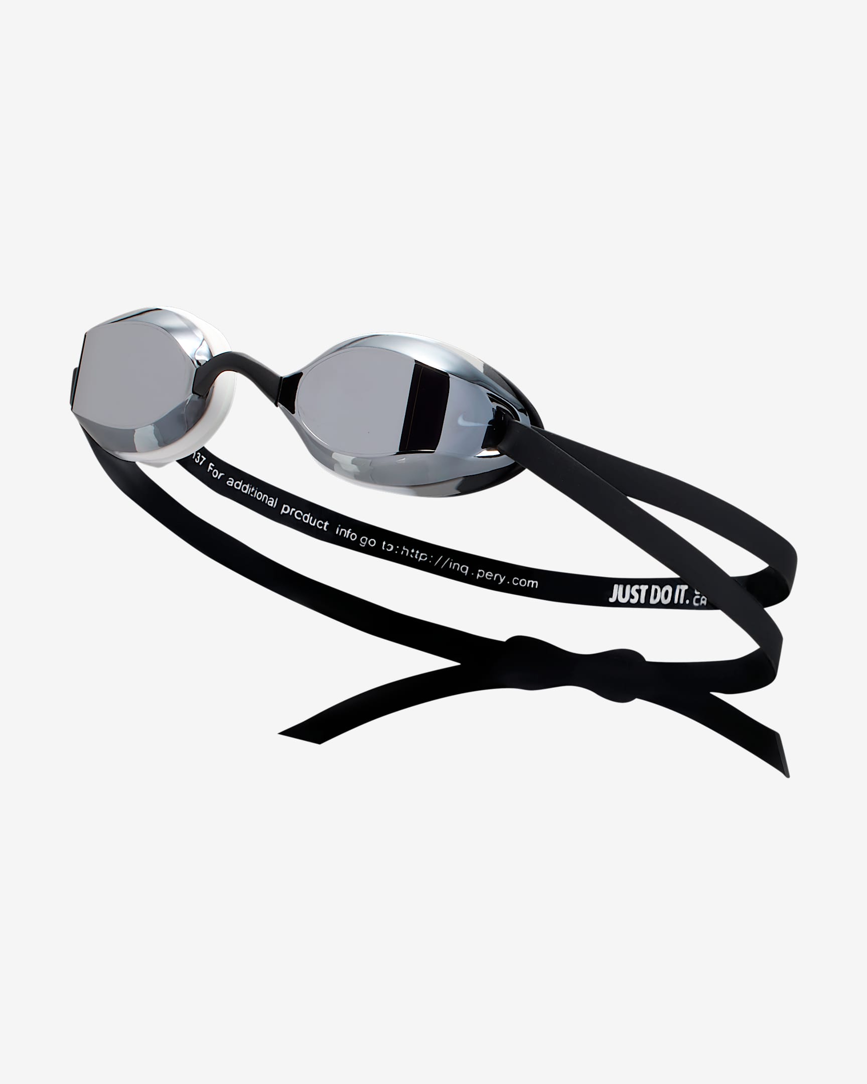 Goggles espejeados para niños talla grande Nike Legacy - Plata/Gris humo claro/Negro/Blanco