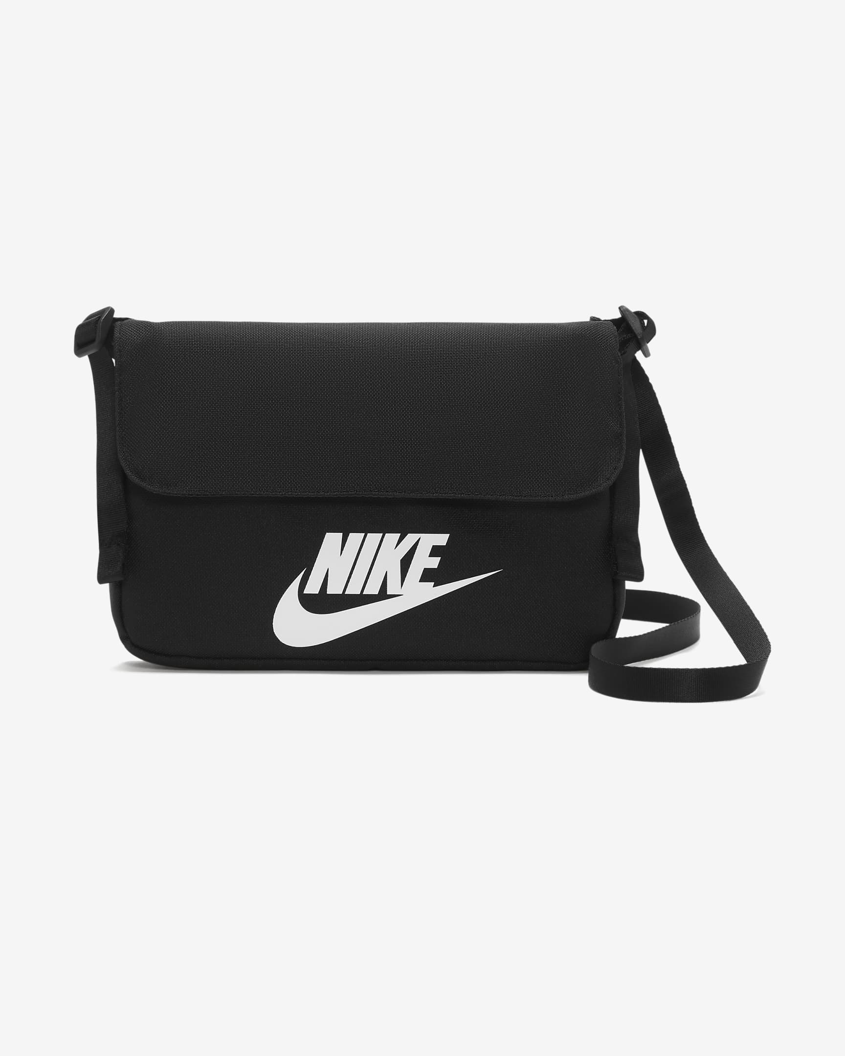 Bolsa bandolera (3 L) para mujer Futura 365 Nike Sportswear - Negro/Negro/Blanco