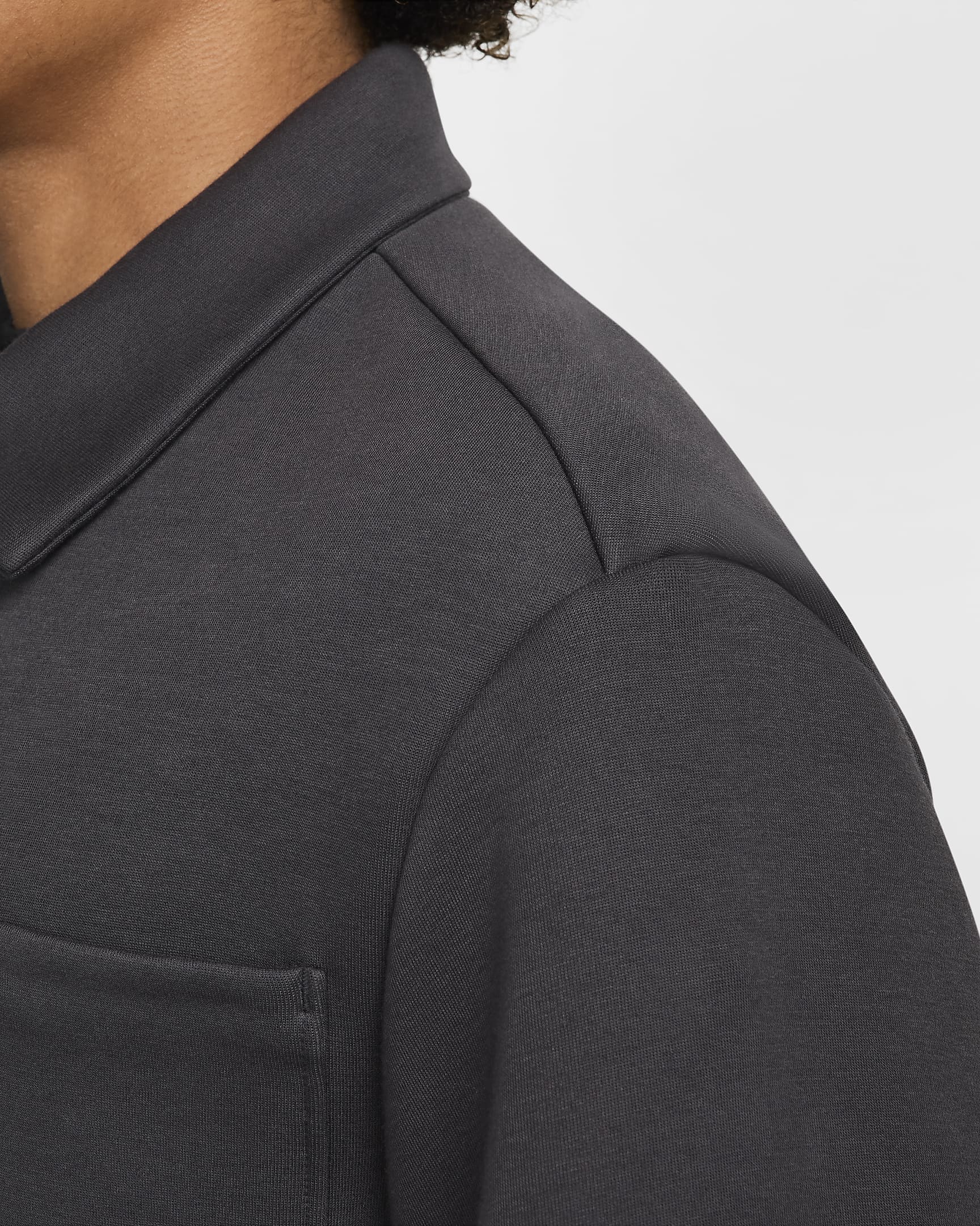 Shacket in fleece Nike Tech – Uomo - Antracite/Antracite