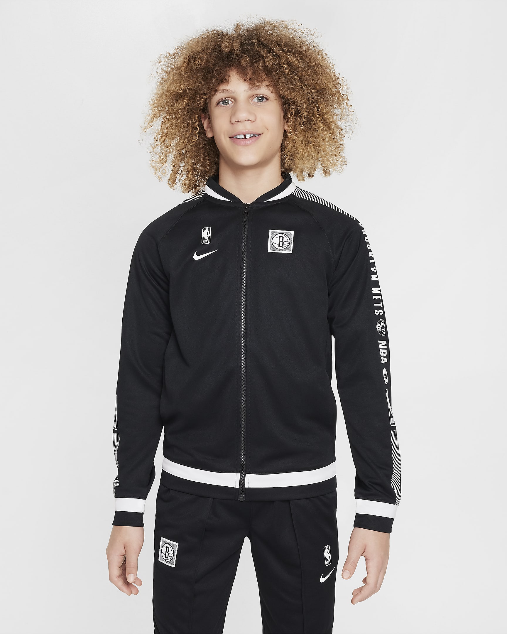 Brooklyn Nets Starting 5 Courtside Older Kids' Nike DriFIT NBA