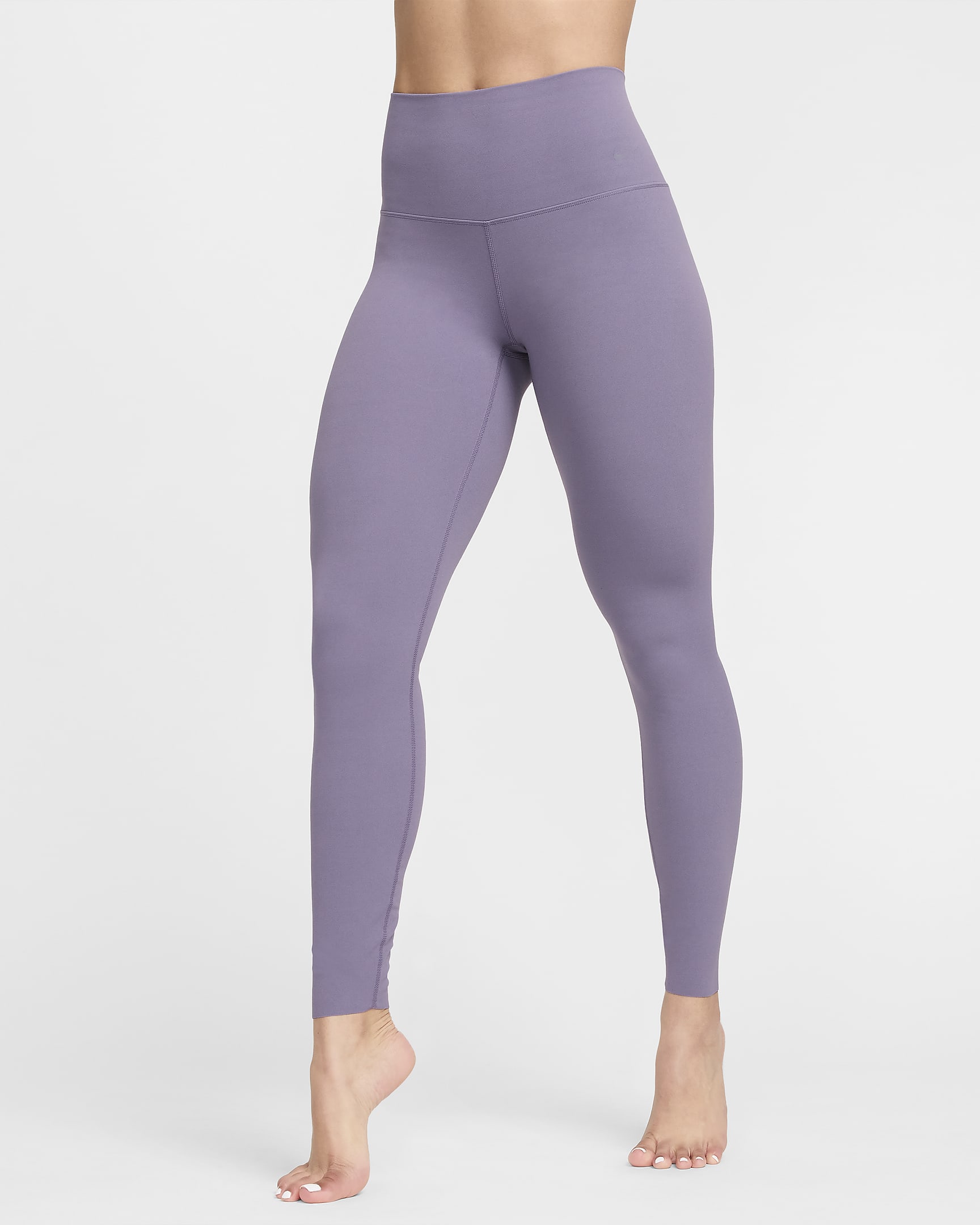 Nike Zenvy Legging met volledige lengte en iets ondersteunende hoge taille voor dames - Daybreak/Zwart