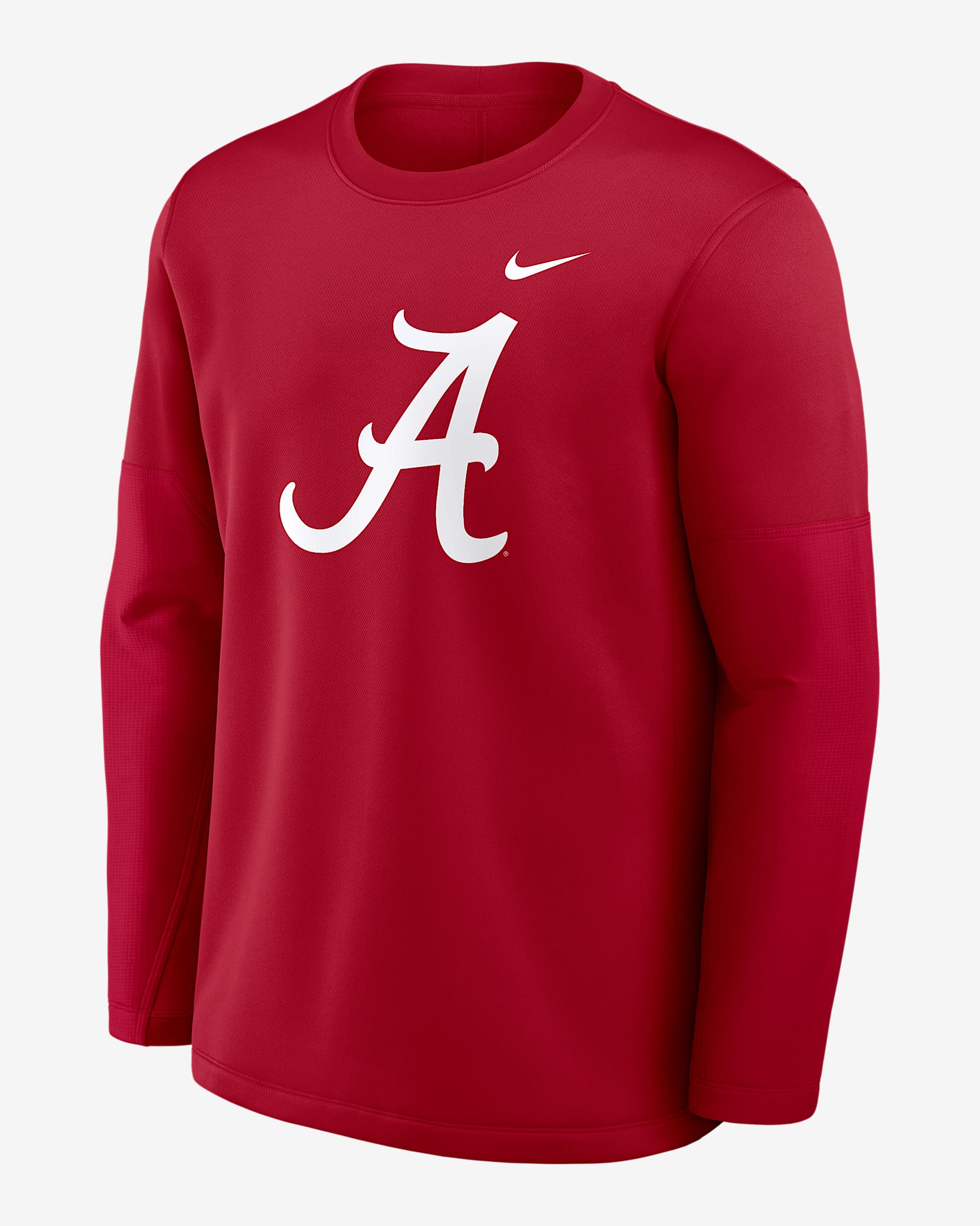 Playera de manga larga universitaria Nike Therma-FIT para hombre Alabama Sideline Coach - Carmesí