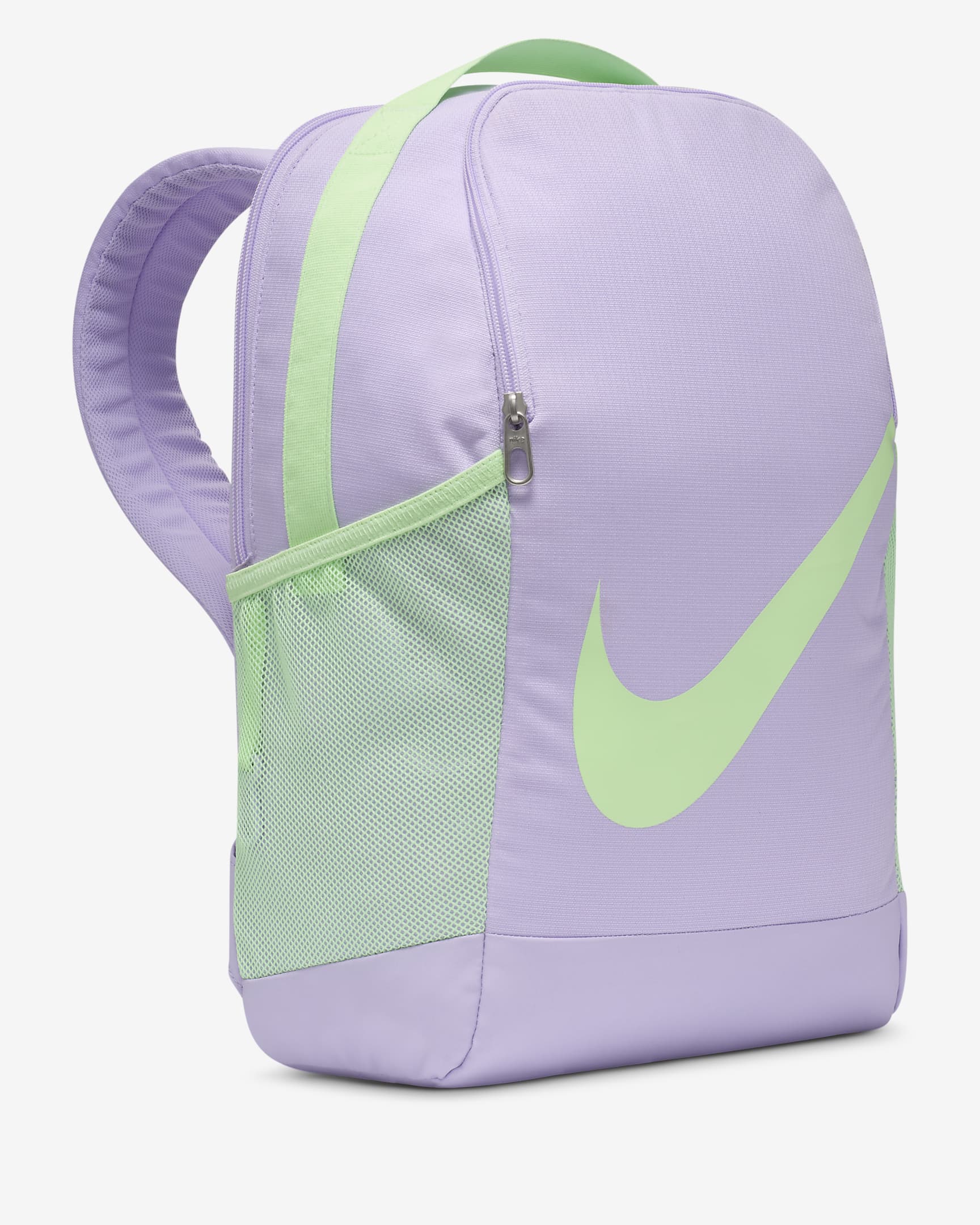 Nike Brasilia Kids' Backpack (18L) - Lilac Bloom/Vapor Green/Vapor Green