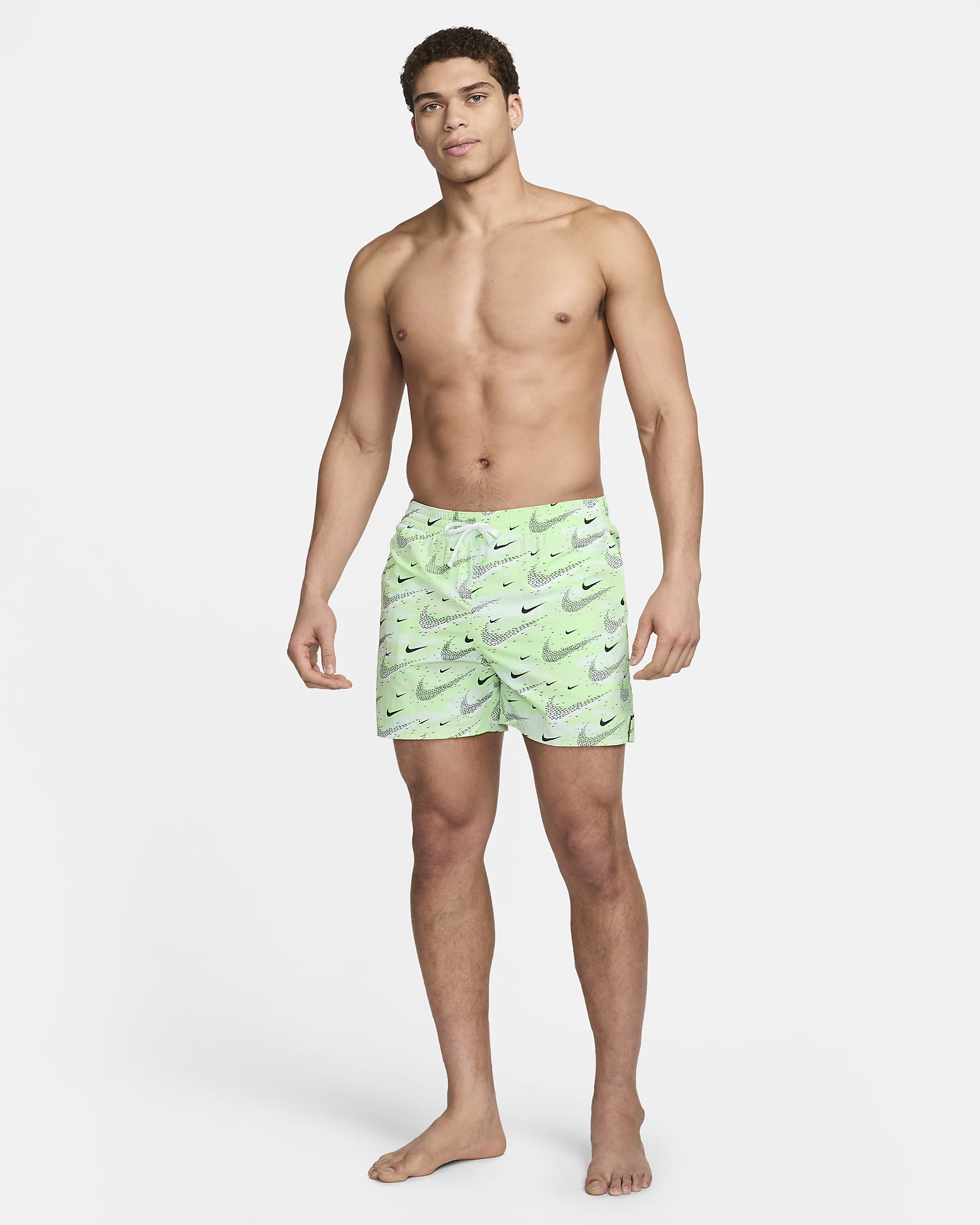 Nike Swim Flock Men's 5" Volley Shorts - Vapor Green