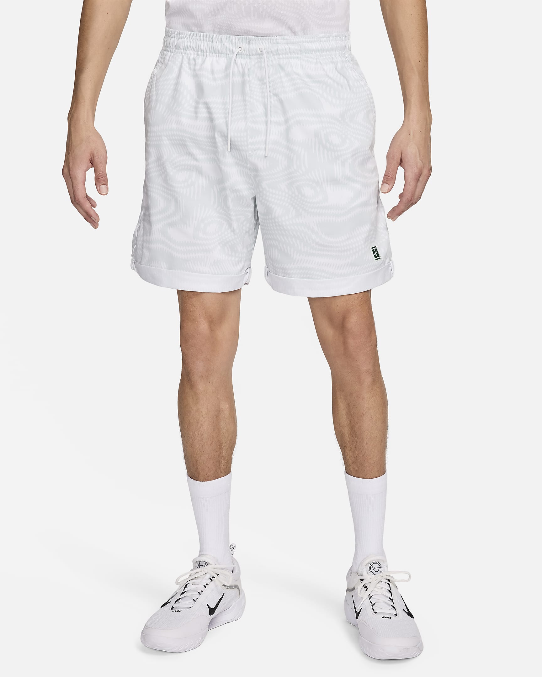 Short de tennis Dri-FIT NikeCourt Heritage 15 cm pour homme - Blanc