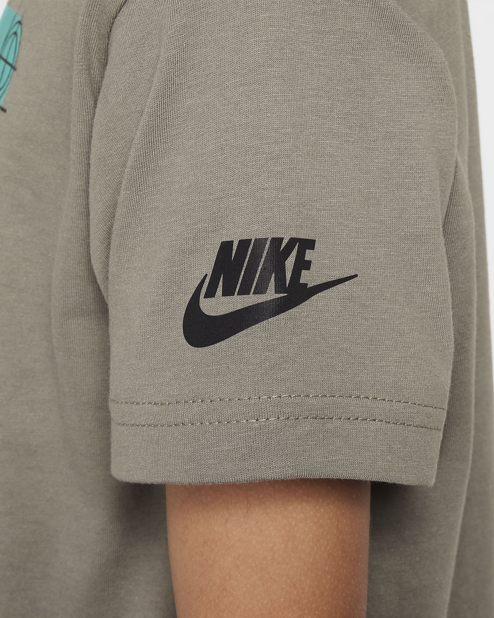 Nike Little Kids' Future Utility T-Shirt - Dark Stucco