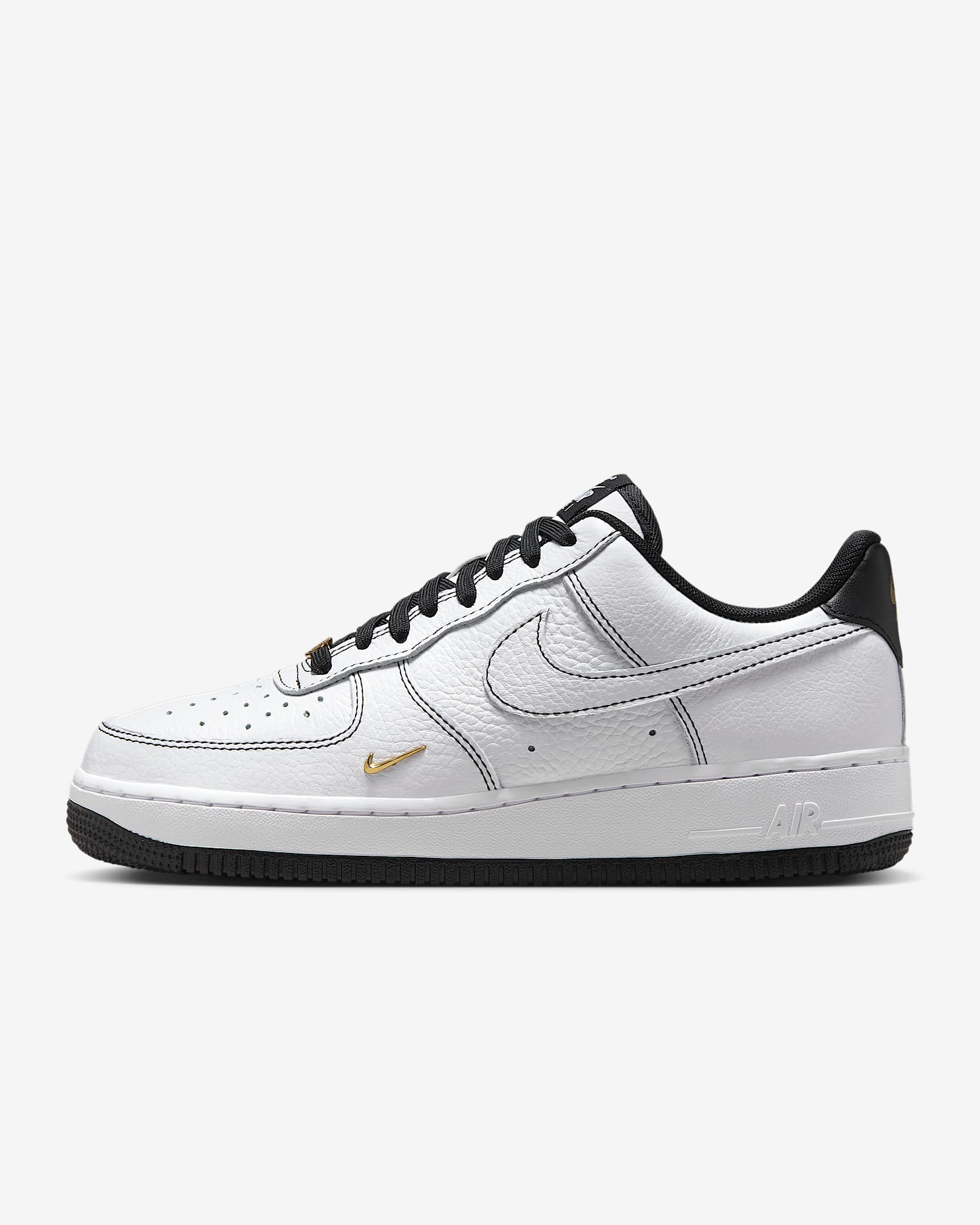 Nike Air Force 1 '07 Mini Jewel Women's Shoes - White/Metallic Gold/Black