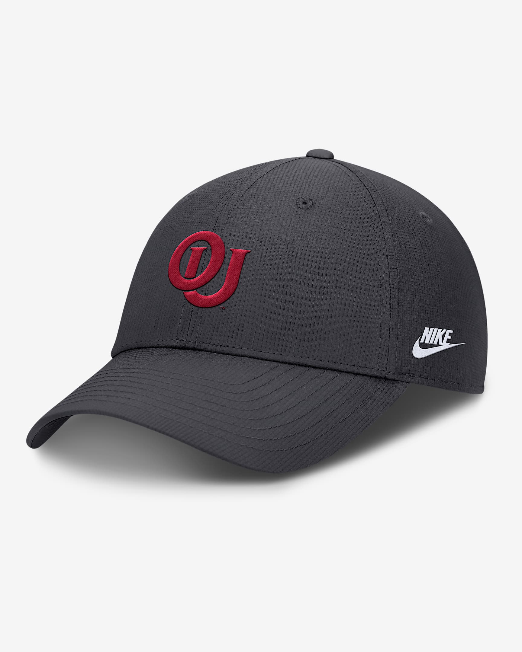 Oklahoma Sooners Core Rise Vault Men's Nike Dri-FIT College Adjustable Hat - Charcoal