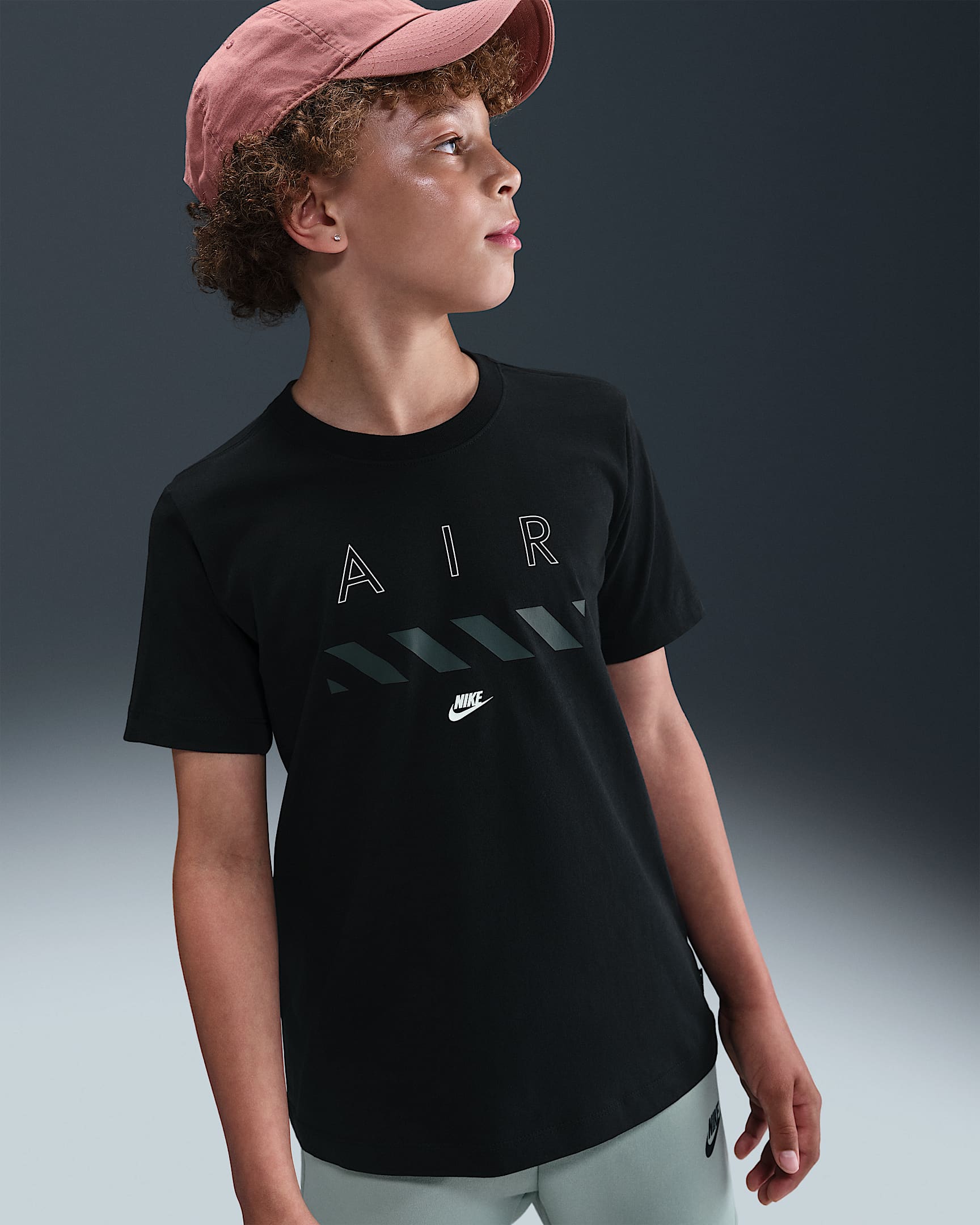 Nike Air Older Kids' T-Shirt - Black