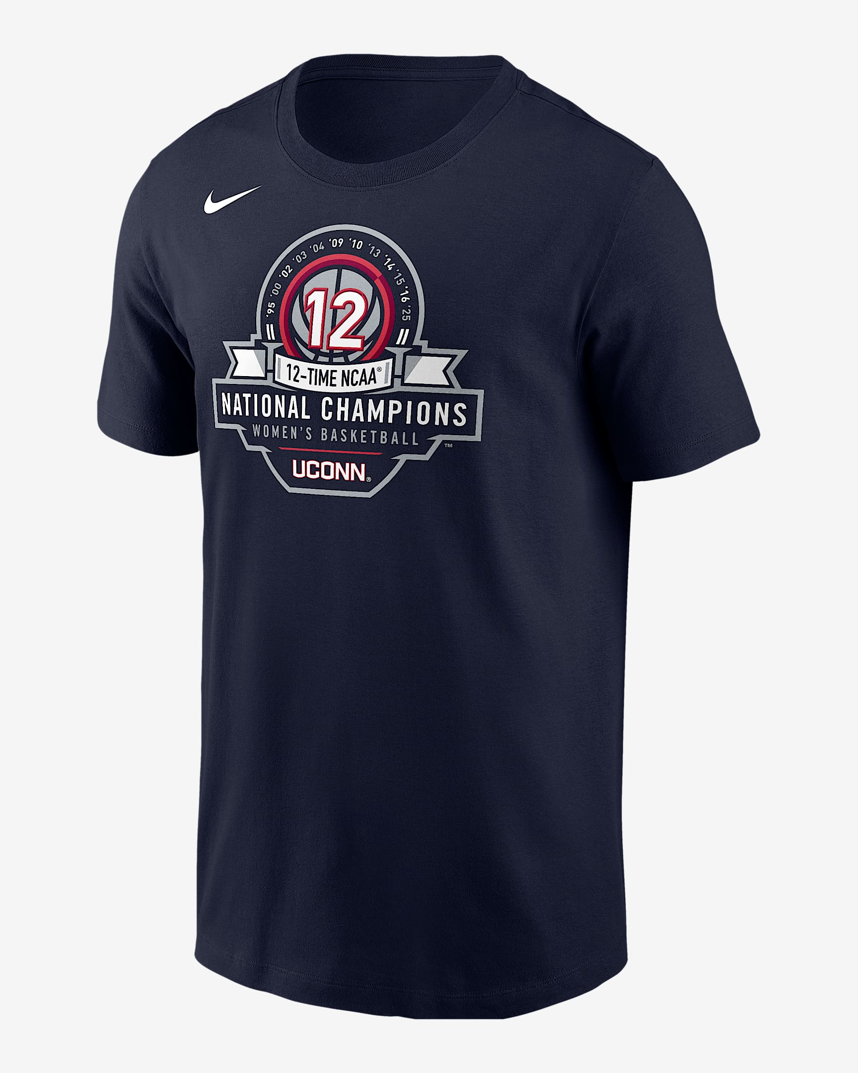 Playera Nike College para hombre UConn - Azul marino