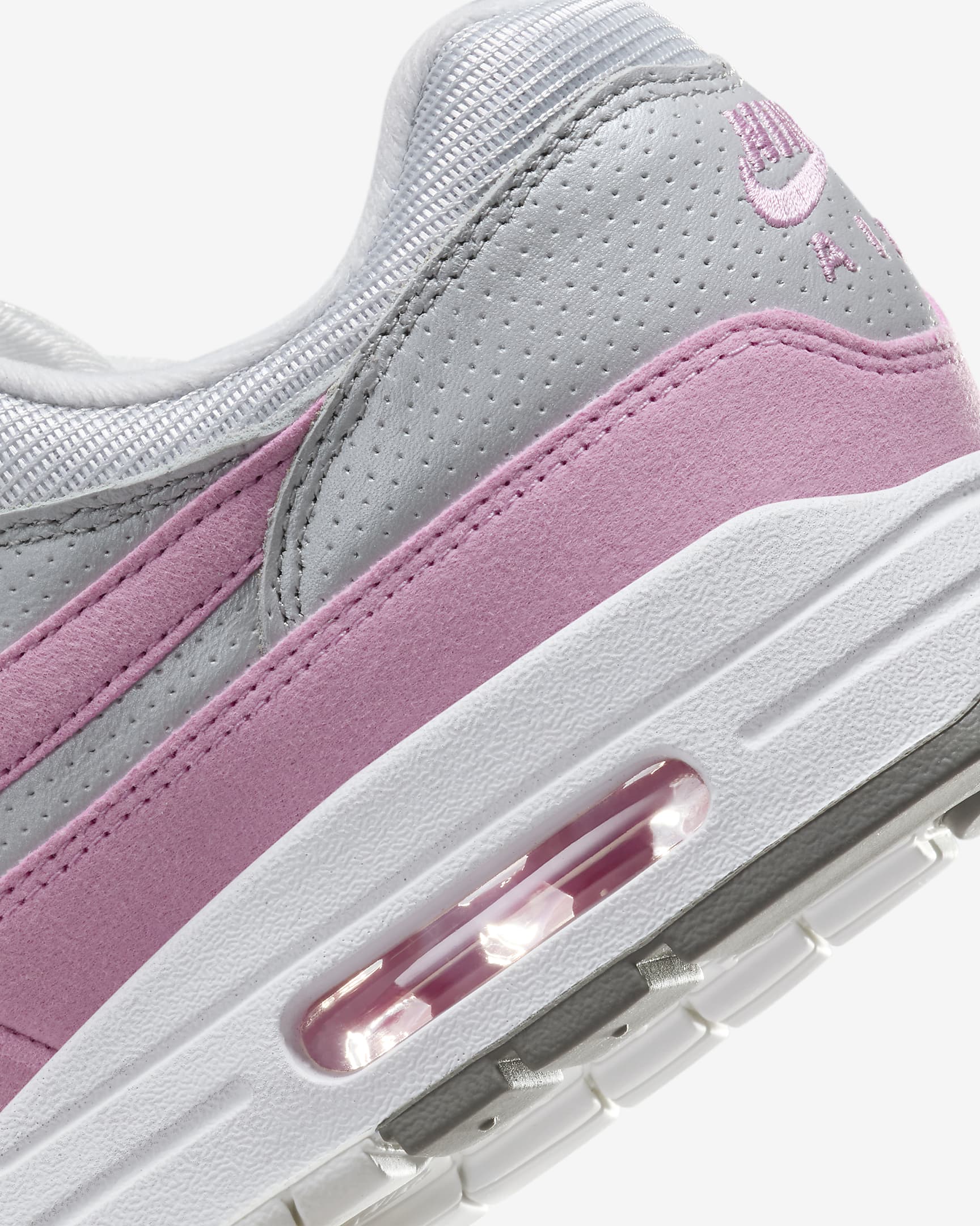 Nike Air Max 1 '87 Sabatilles - Dona - Metallic Platinum/Flat Pewter/Summit White/Pink Rise