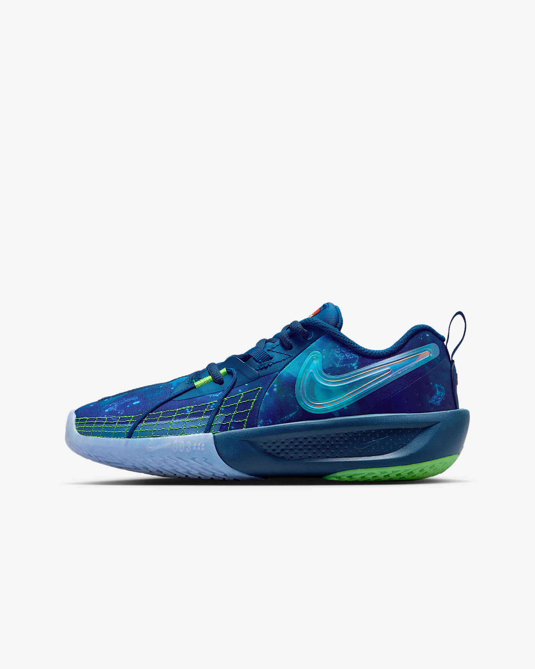 Nike G.T. Cut 3 x LEGO® Collection Older Kids' Basketball Shoes - Brave Blue/Green Strike/Pure Platinum/Chrome