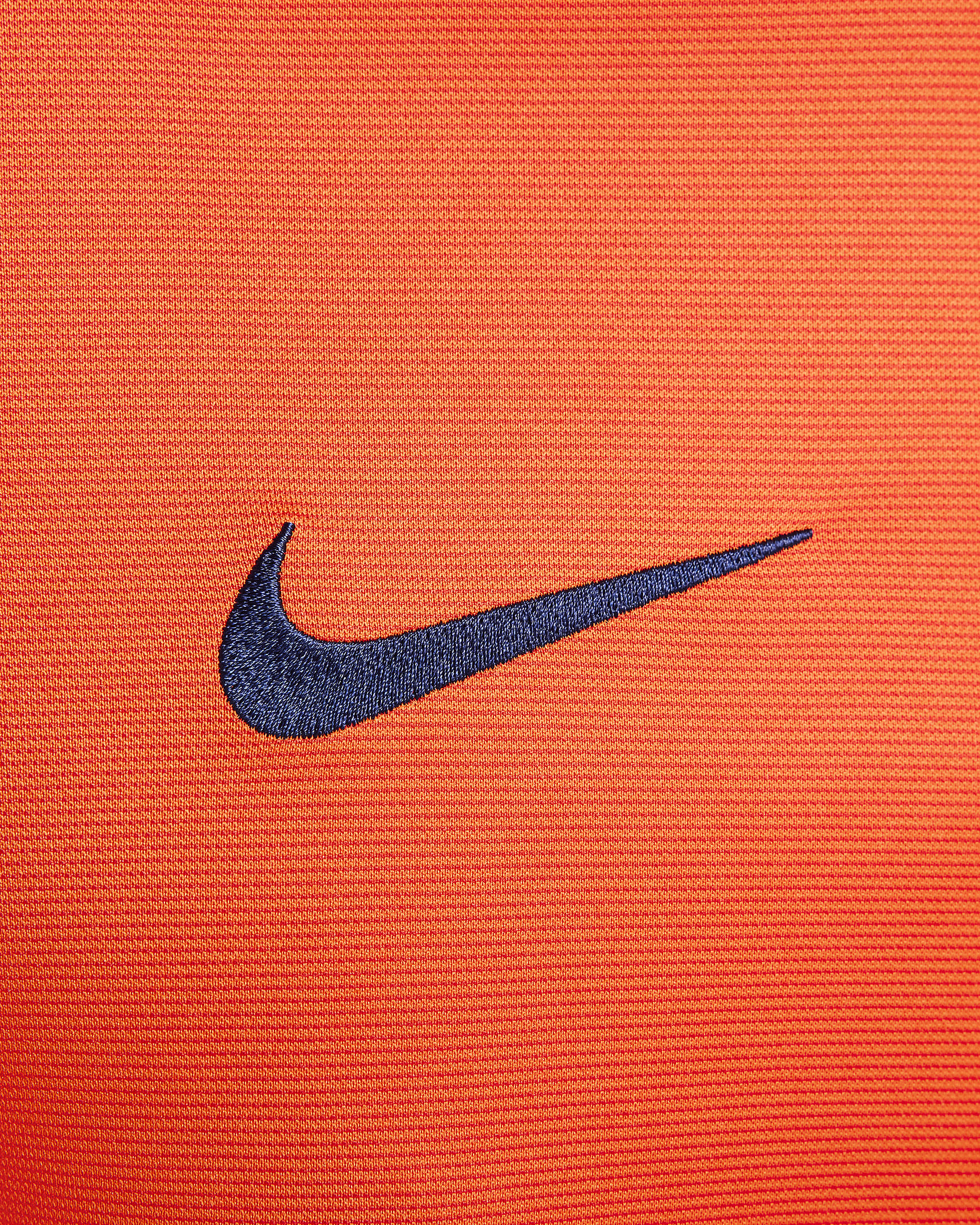 Fotbollströja Nederländerna (damer) 2024/25 Stadium (hemmaställ) Nike Dri-FIT Replica för män - Safety Orange/Blue Void/Copa/Blue Void