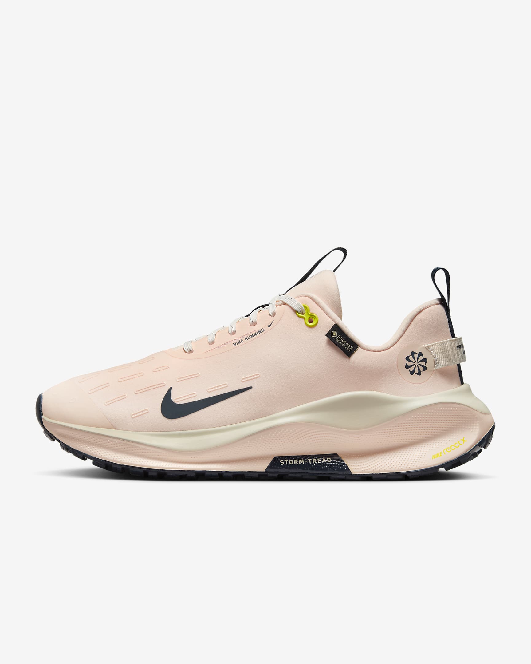 Nike InfinityRN 4 GORE-TEX vízhatlan, országúti női futócipő - Crimson Tint/Cyber/Pale Ivory/Armory Navy