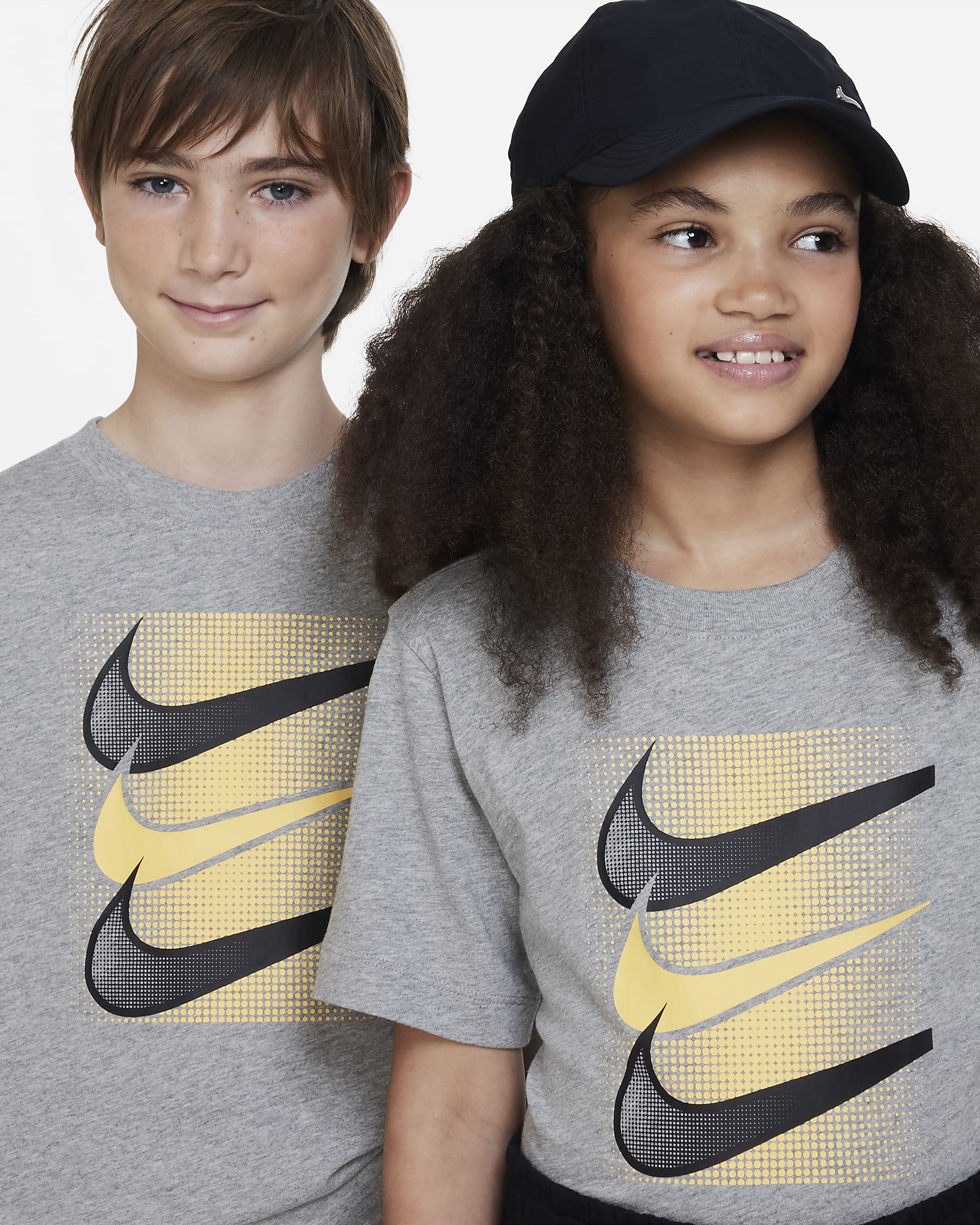 Nike Sportswear Older Kids' T-Shirt - Dark Grey Heather