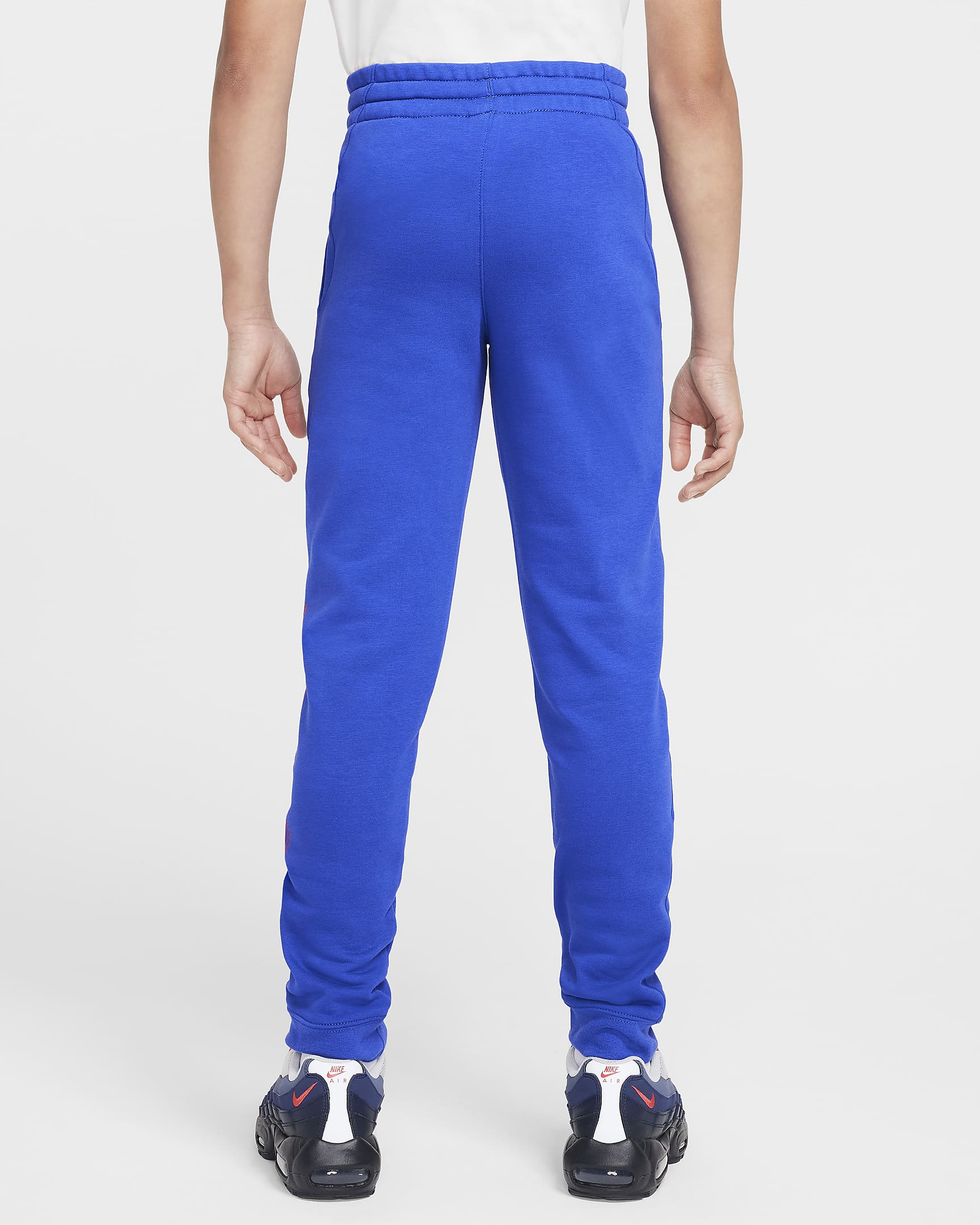 Atlético Madrid Club Home Older Kids' (Boys') Nike Football French Terry Jogger - Game Royal/Light Crimson