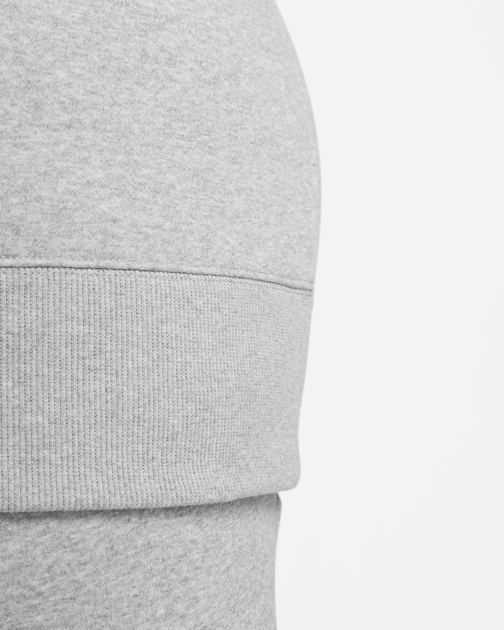 Nike Sportswear Phoenix Fleece Women's Oversized Crew-Neck Sweatshirt (Plus Size) - Dark Grey Heather/Sail