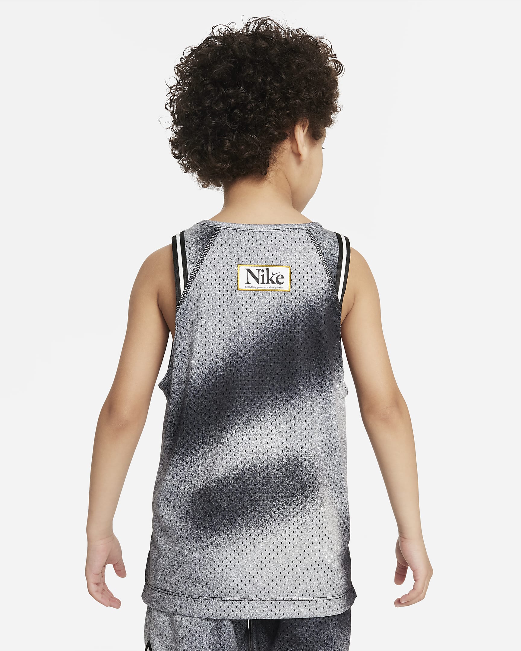 Nike Culture of Basketball Printed Pinnie Little Kids Top - Black