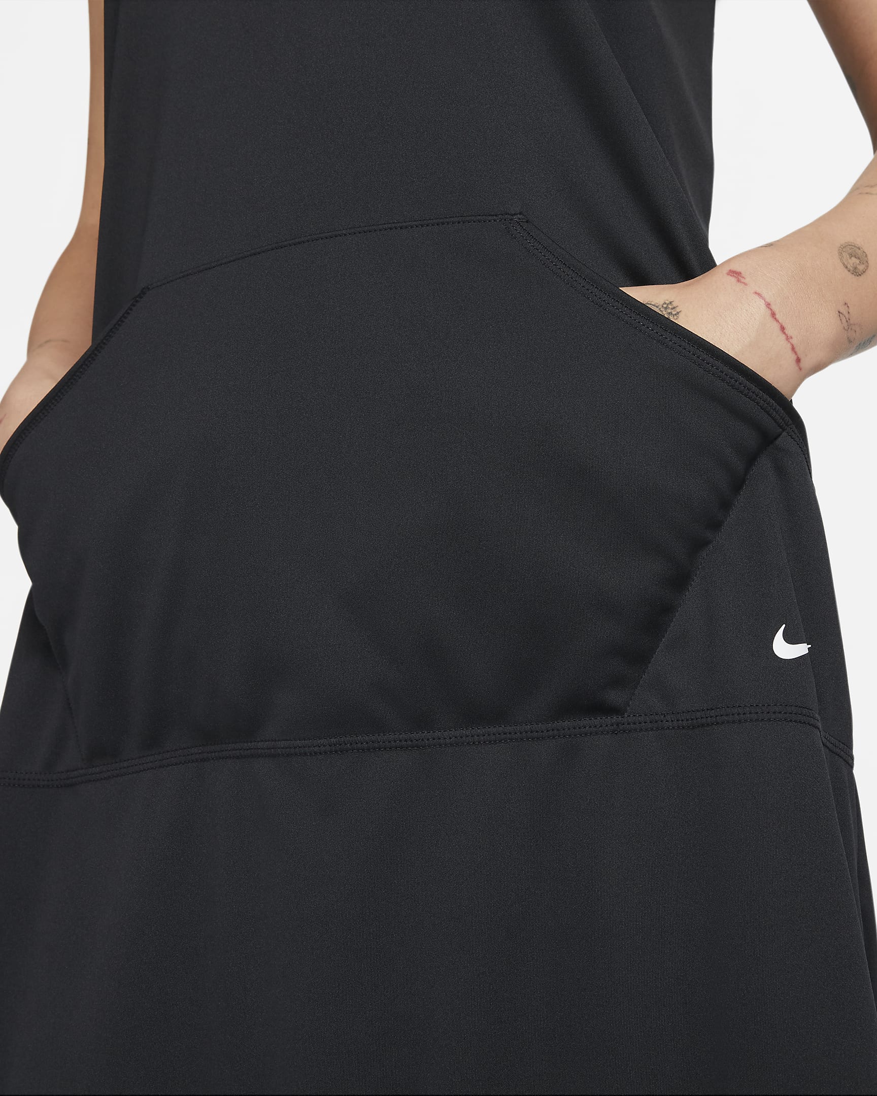 Vestido con gorro para mujer Nike Solid Cover-Up. Nike.com