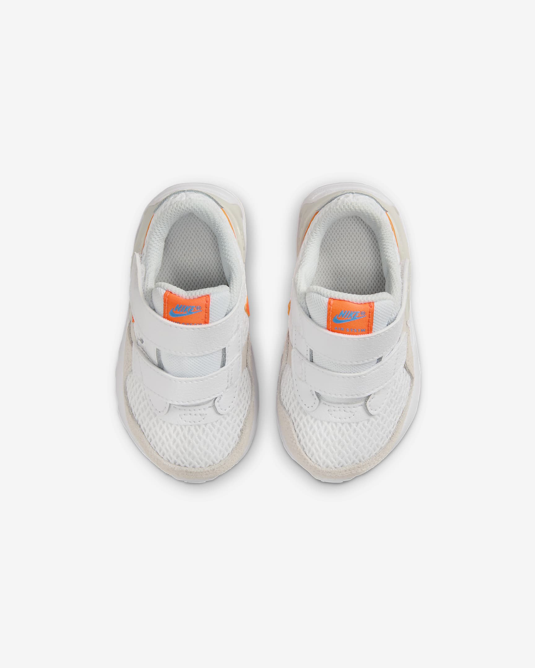 Nike Air Max SYSTM Baby/Toddler Shoes - White/Phantom/Photon Dust/Total Orange