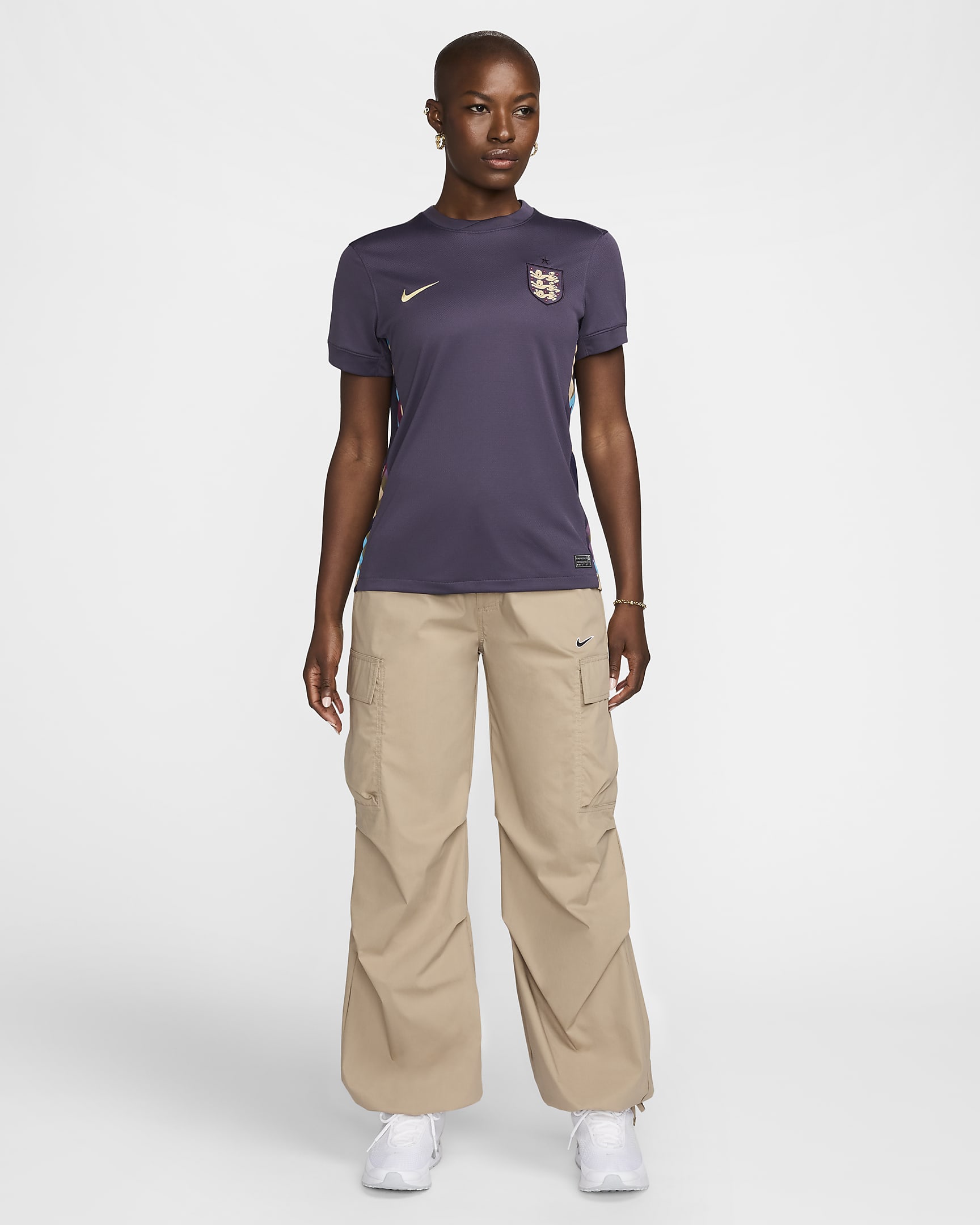 England (男子組) 2024/25 Stadium 客場女款 Nike Dri-FIT 復刻版足球衣 - Dark Raisin/Sesame