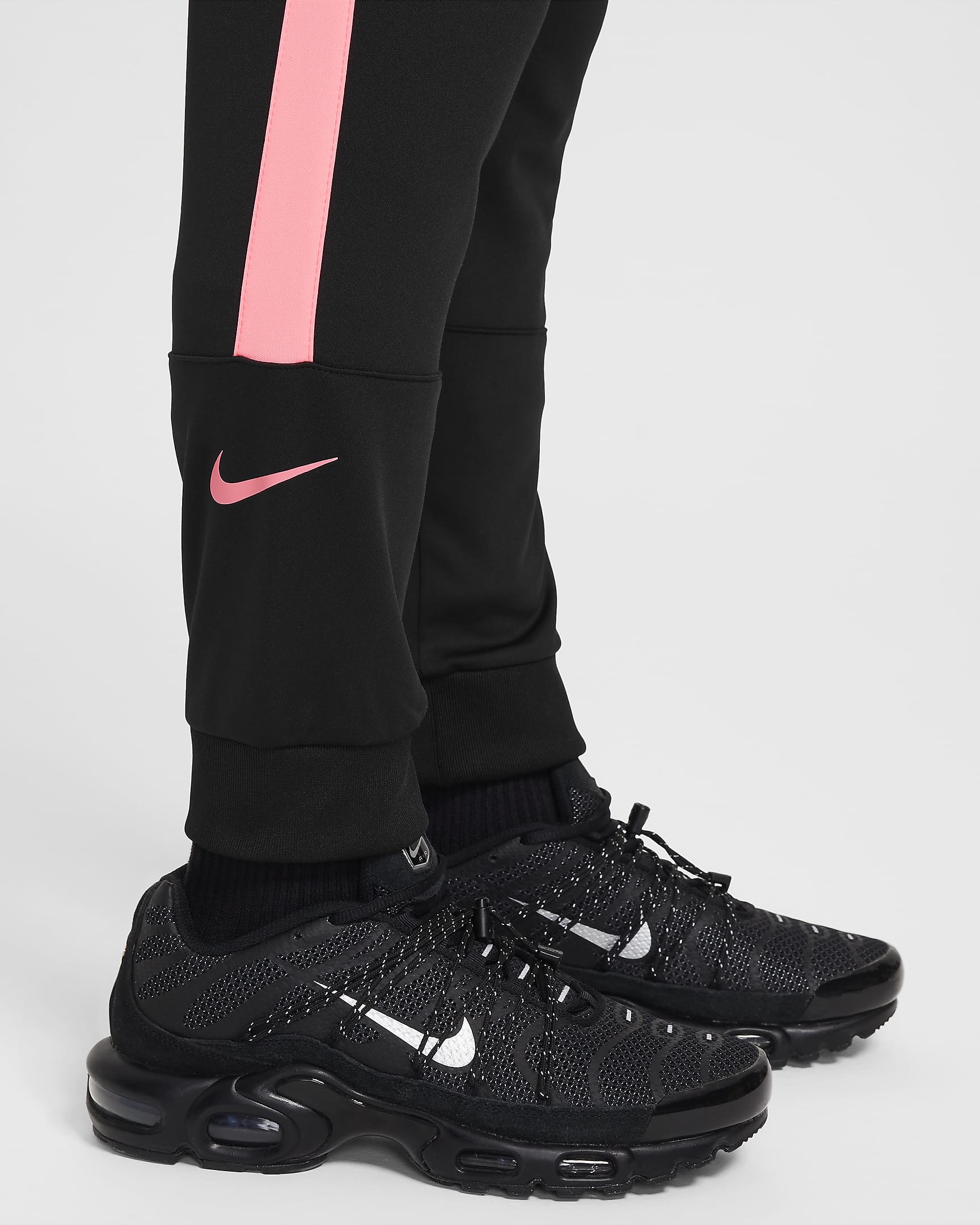 Pantaloni jogger Nike Air – Ragazzo - Nero/Pink Foam