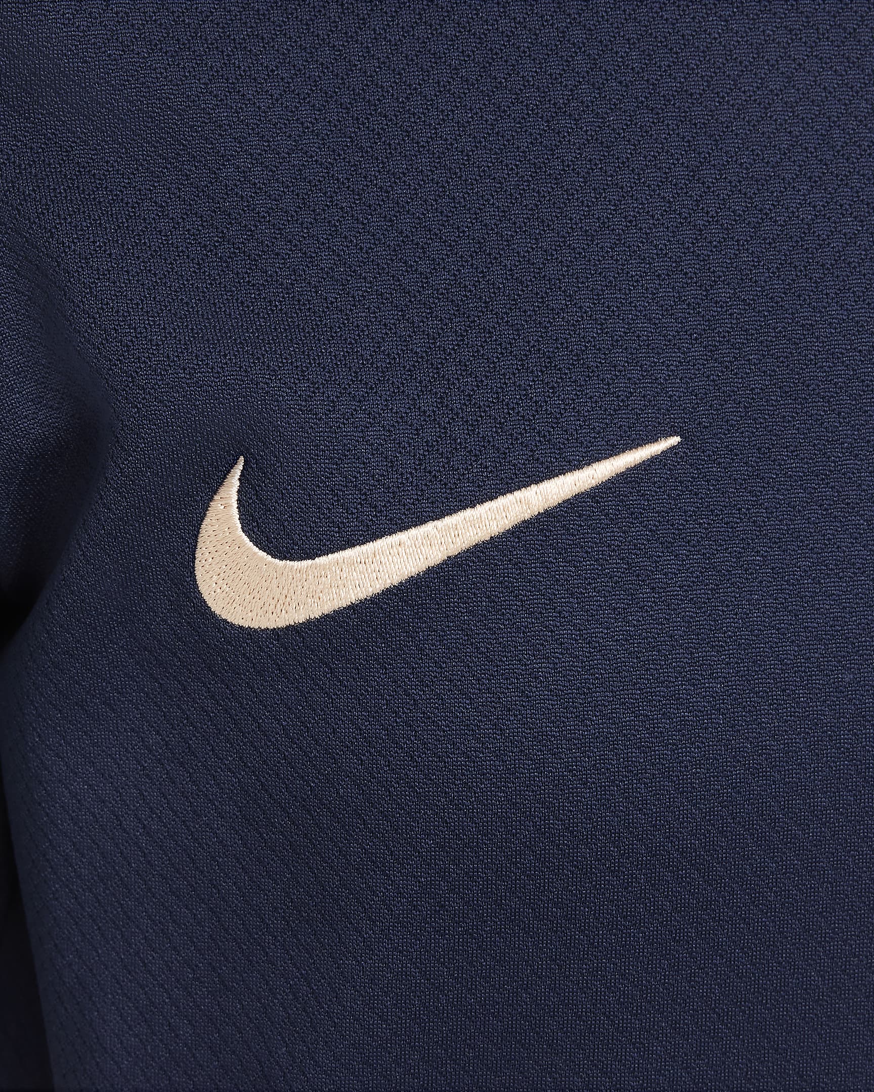 Pleteninové fotbalové tričko Nike Dri-FIT Chelsea FC Strike s krátkým rukávem pro větší děti - Obsidian/Obsidian/Light Photo Blue/Guava Ice