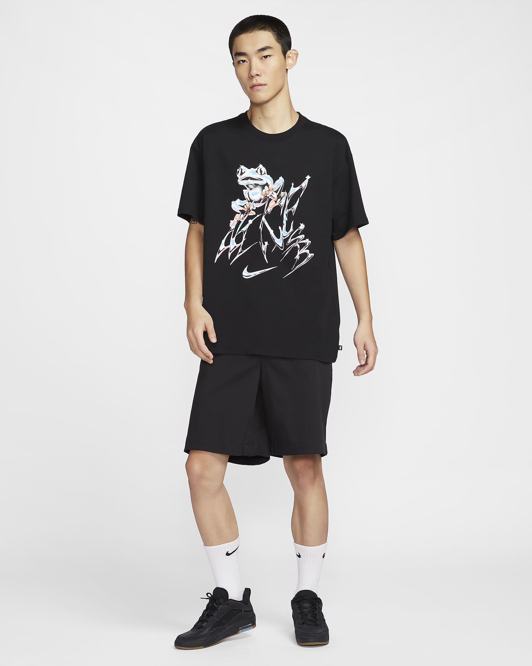 เสื้อยืดสเก็ตบอร์ด M90 Nike SB - ดำ