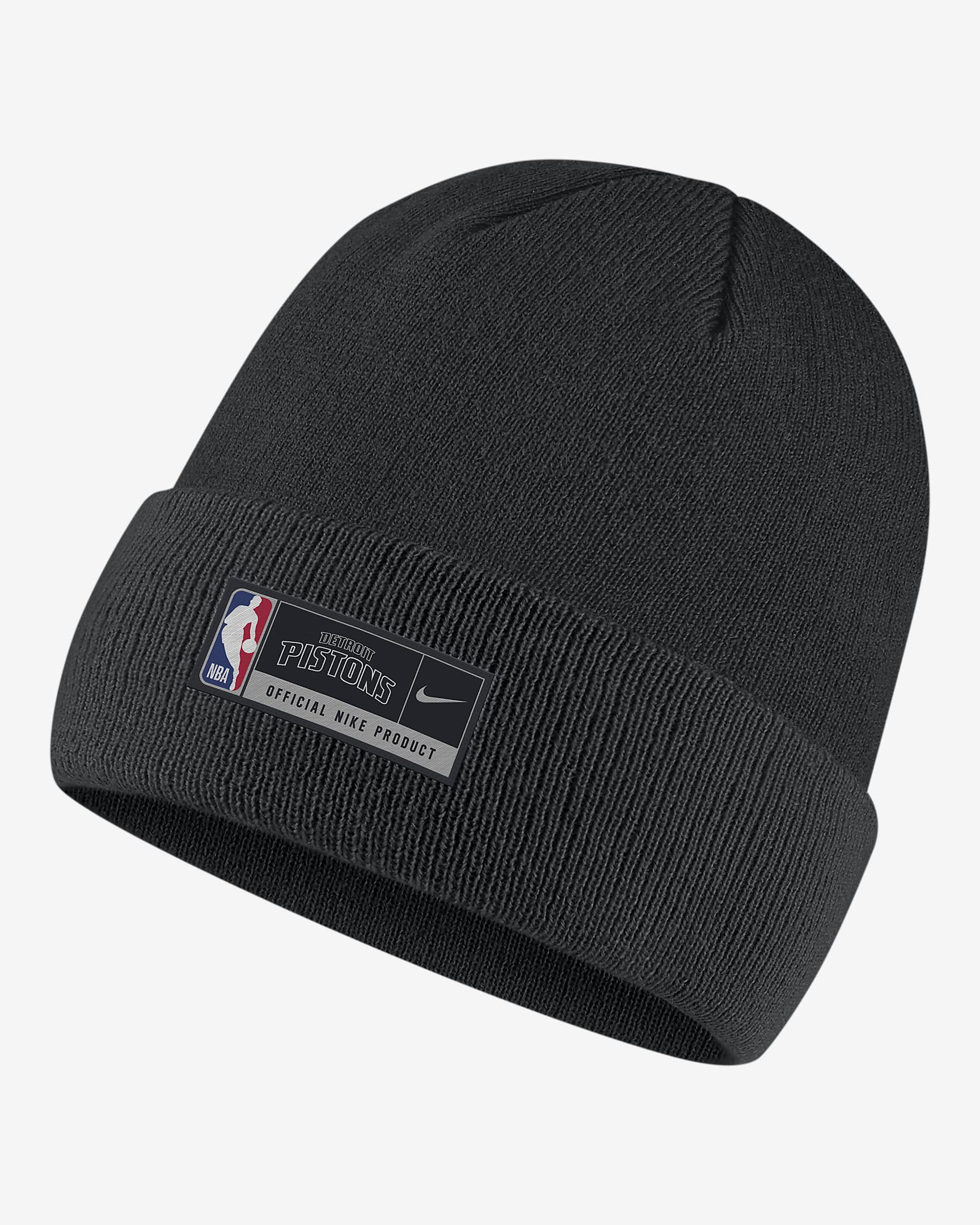 Detroit Pistons Nike NBA Cuffed Beanie - Black