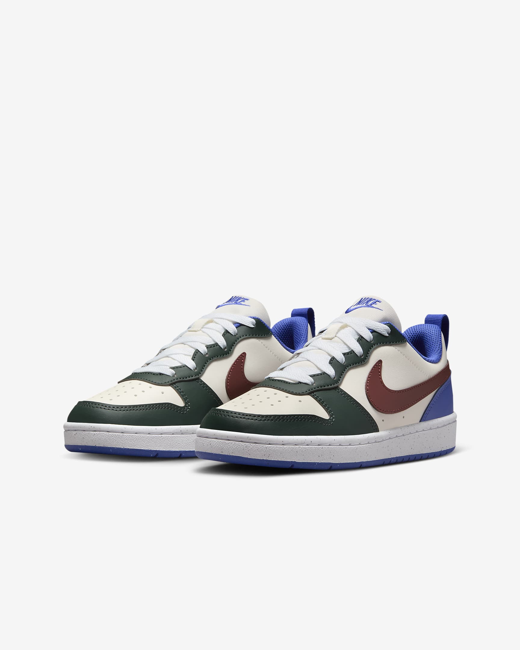 รองเท้าเด็กโต Nike Court Borough Low Recraft - Vintage Green/Sail/Astronomy Blue/Dark Pony