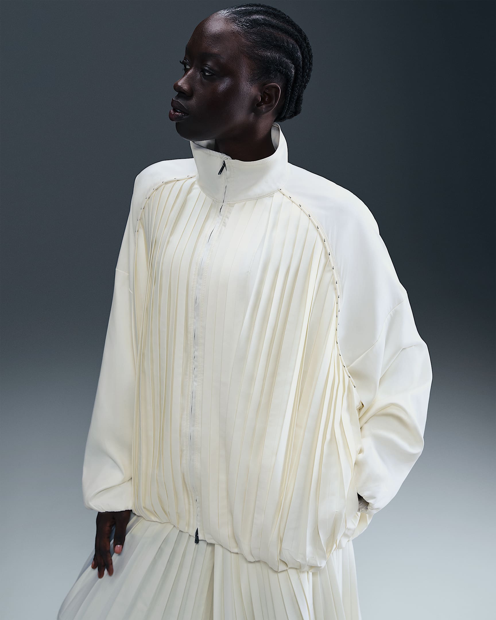 Nike Sportswear Collection Women's Pleated Track Jacket - Sail/Sail