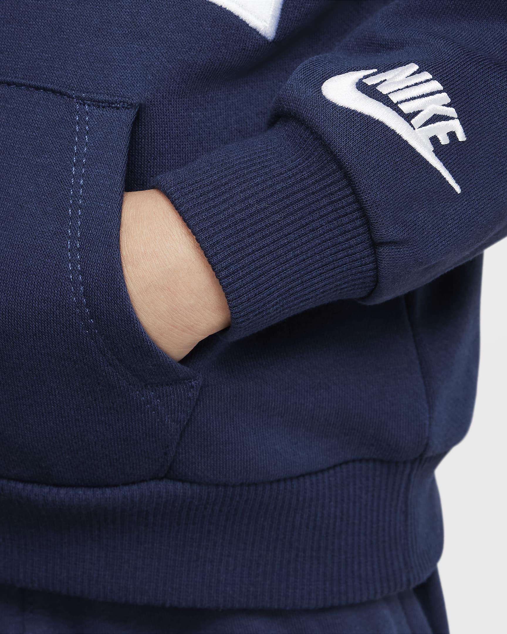 Nike Sportswear Club Toddler French Terry Long Sleeve Polo - Midnight Navy