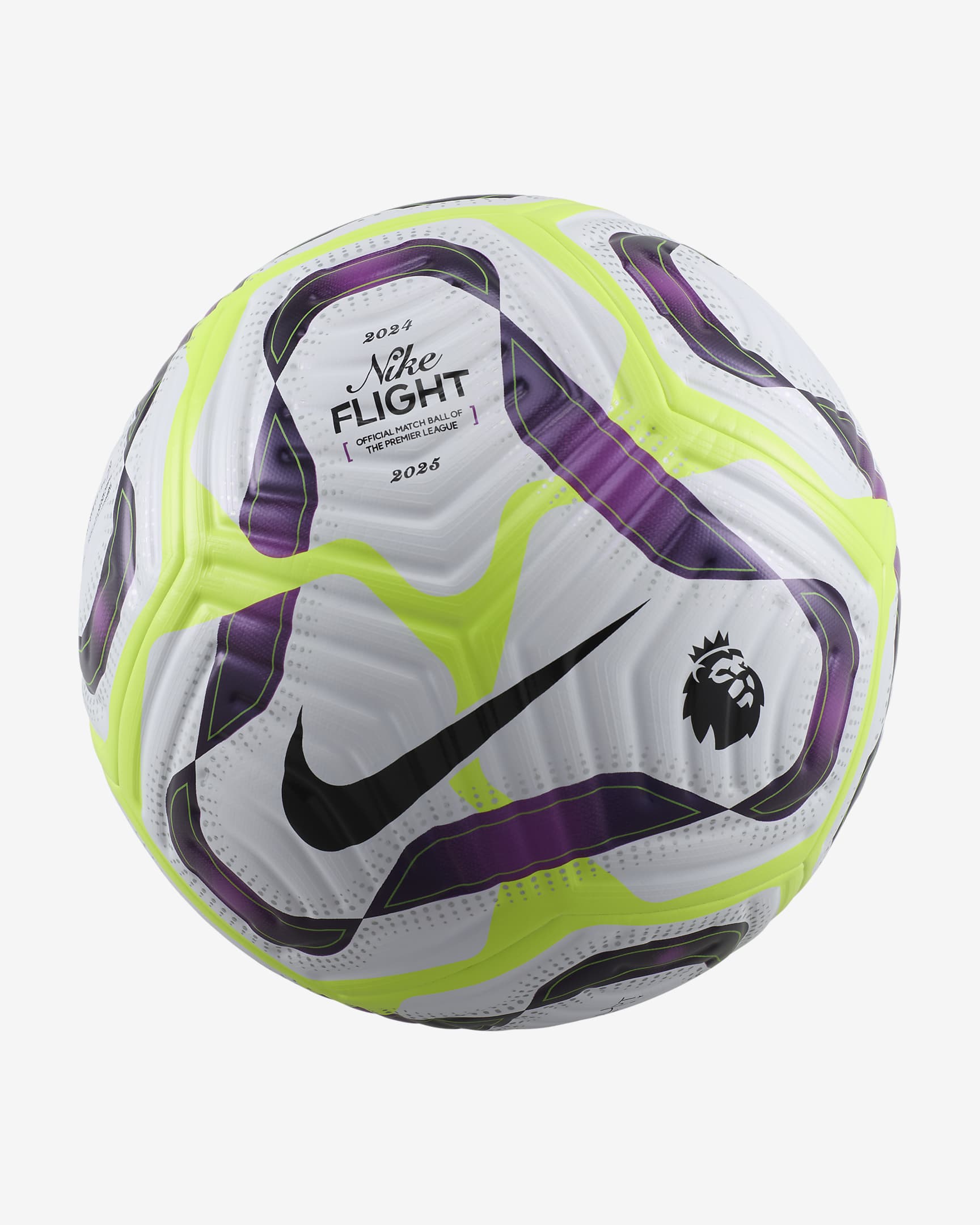 Piłka do piłki nożnej Nike Premier League Flight - Biel/Bold Berry/Volt/Czerń