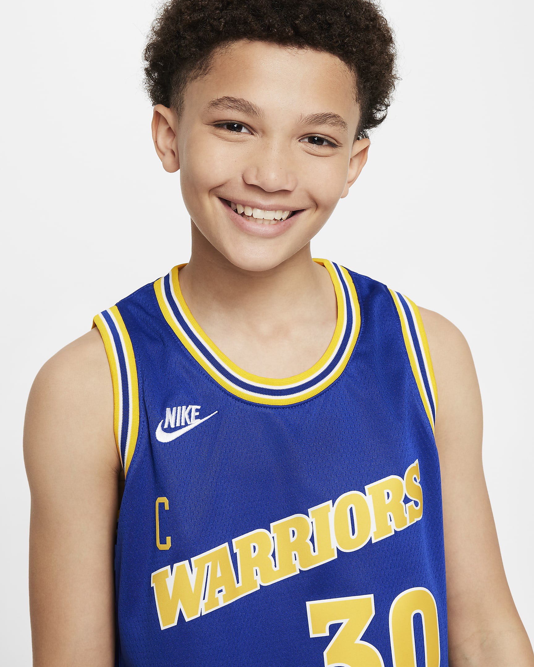 Stephen Curry Golden State Warriors Older Kids' Nike Dri-FIT NBA Swingman Jersey - Rush Blue