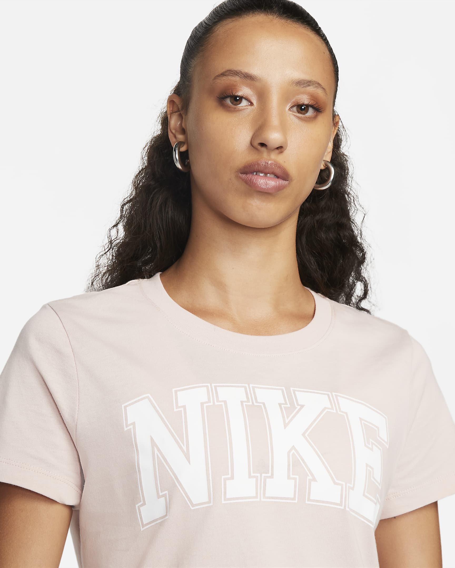 Nike Sportswear Women's T-Shirt - Pink Oxford/White