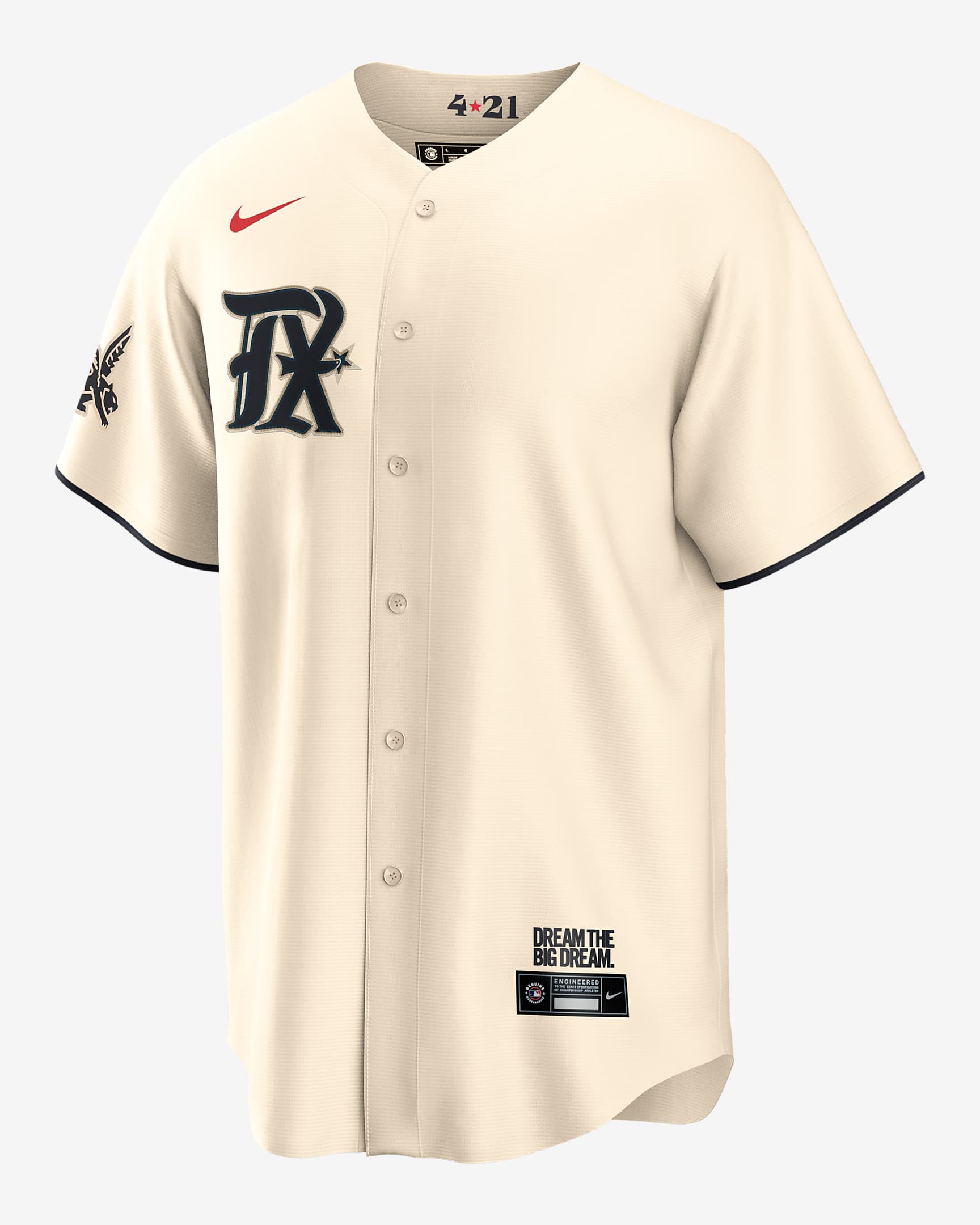 MLB Texas Rangers City Connect Men's Replica Baseball Jersey.
