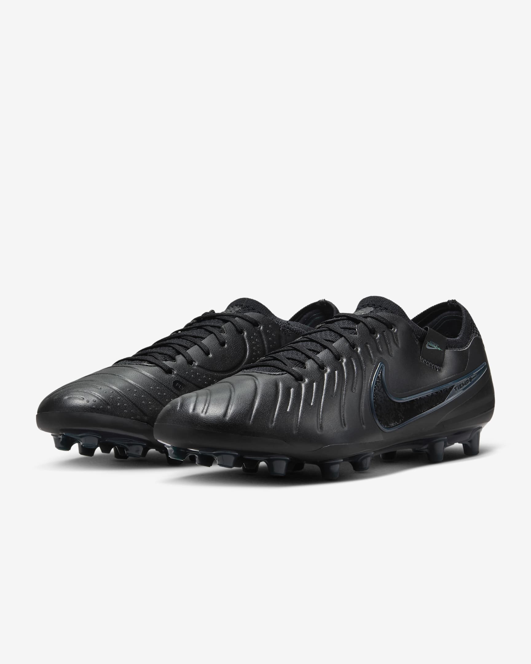 Nike Tiempo Legend 10 Pro Artificial-Grass Low-Top Football Boot - Black/Deep Jungle/Black