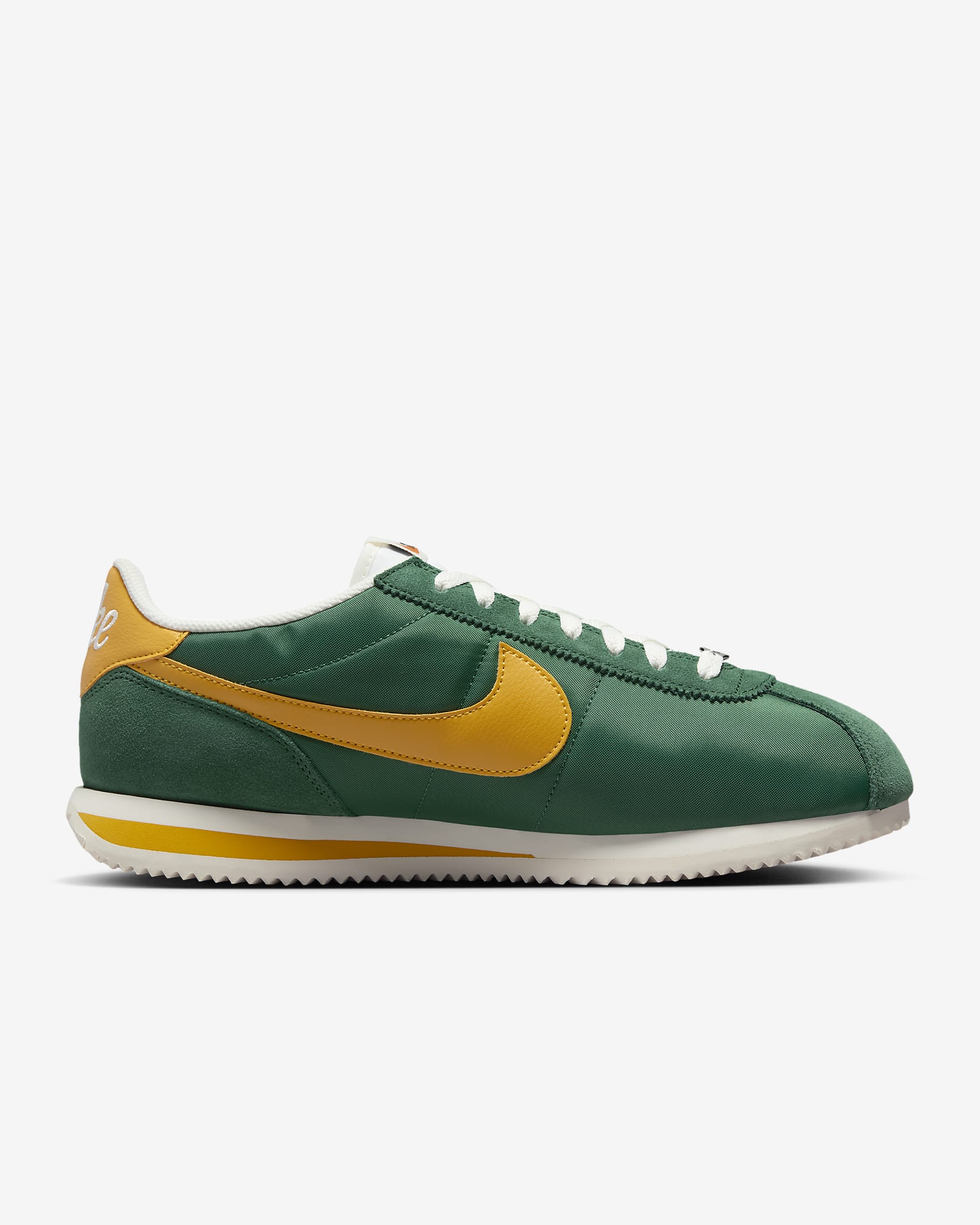 Tenis para hombre Nike Cortez Textile - Verde desfiladero/Vela/Naranja alfa/Amarillo ocre