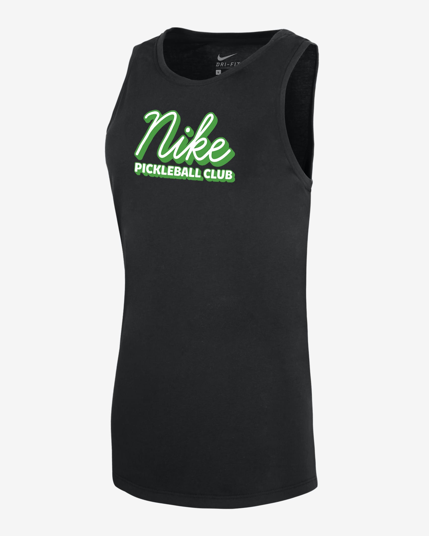 Camiseta de tirantes de pickleball Dri-FIT para mujer Nike - Negro